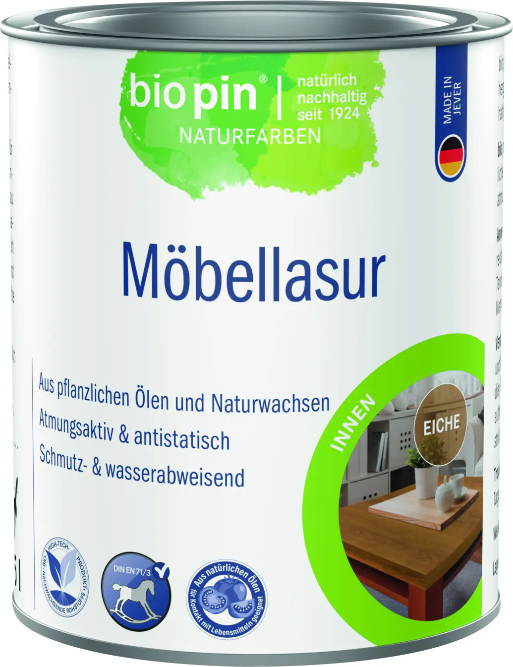 Biopin Möbellasur 375 ml eiche
