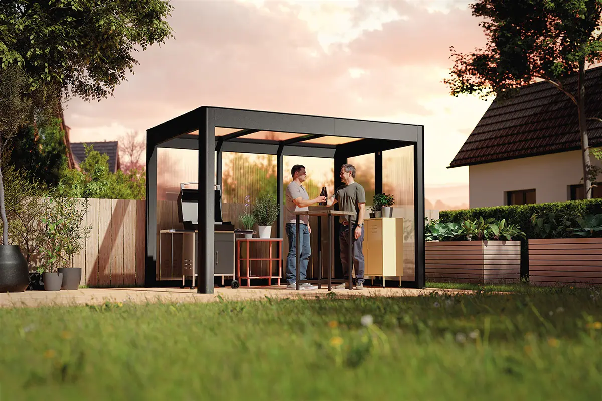 SunElements SunCover Gartenhaus Select 3.2 338 x 233 cm anthrazit-metallic