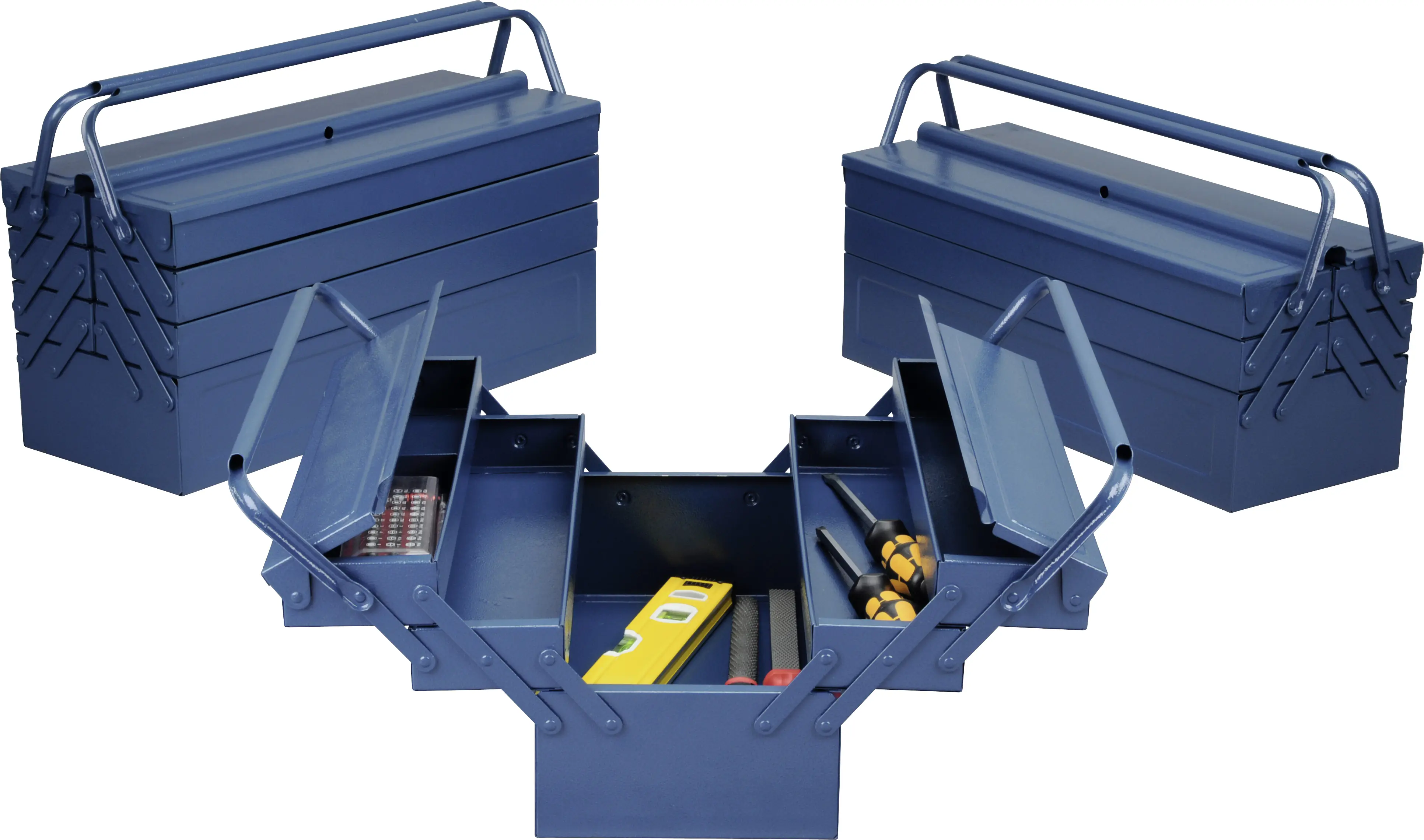 Allit Werkzeugkasten Stahlblech McPlus Metall 5/47 blau ohne Inhalt