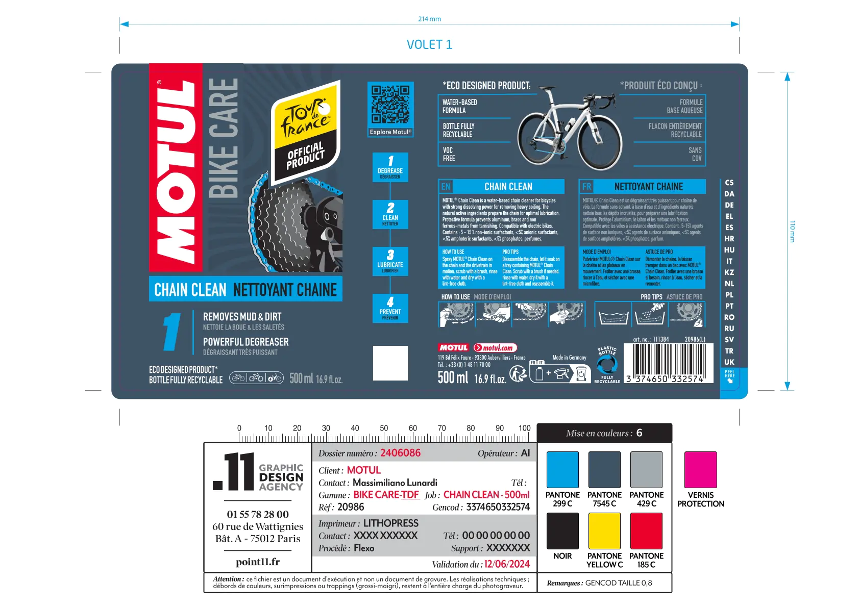 MOTUL Chain Clean Road Kettenreiniger 500 ml MOTUL Chain Clean Road Kettenreiniger 500 ml