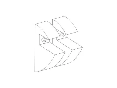 Dolle Polyclip-Set 2er Pack, transparent, 8 mm