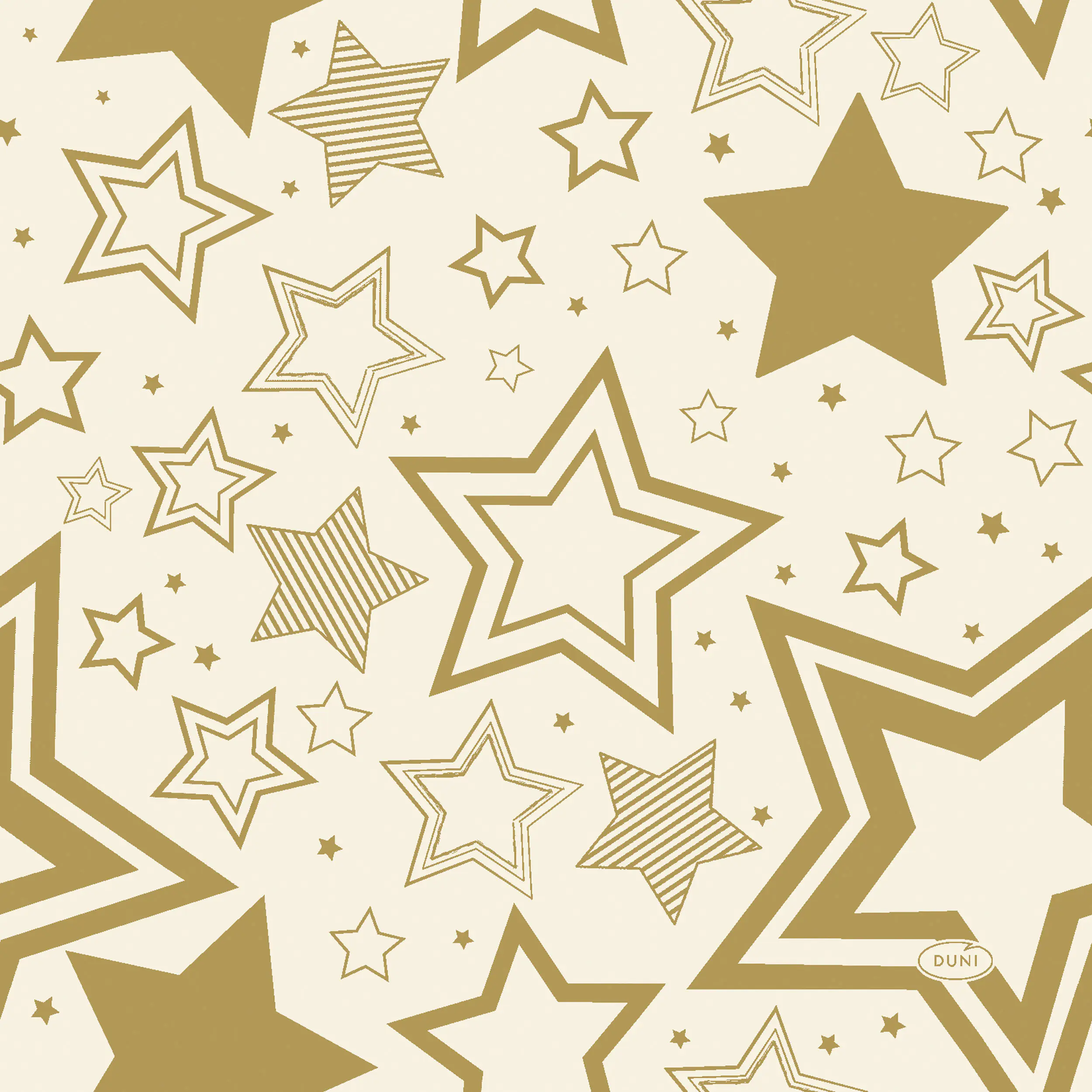 Duni Servietten holiday star cream 33 x 33 cm - 20er Pack