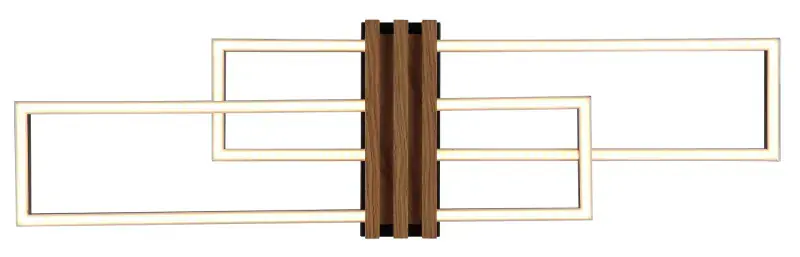 Globo Deckenleuchte Dakari I 80 x 23 cm L x B schwarz warmweiß