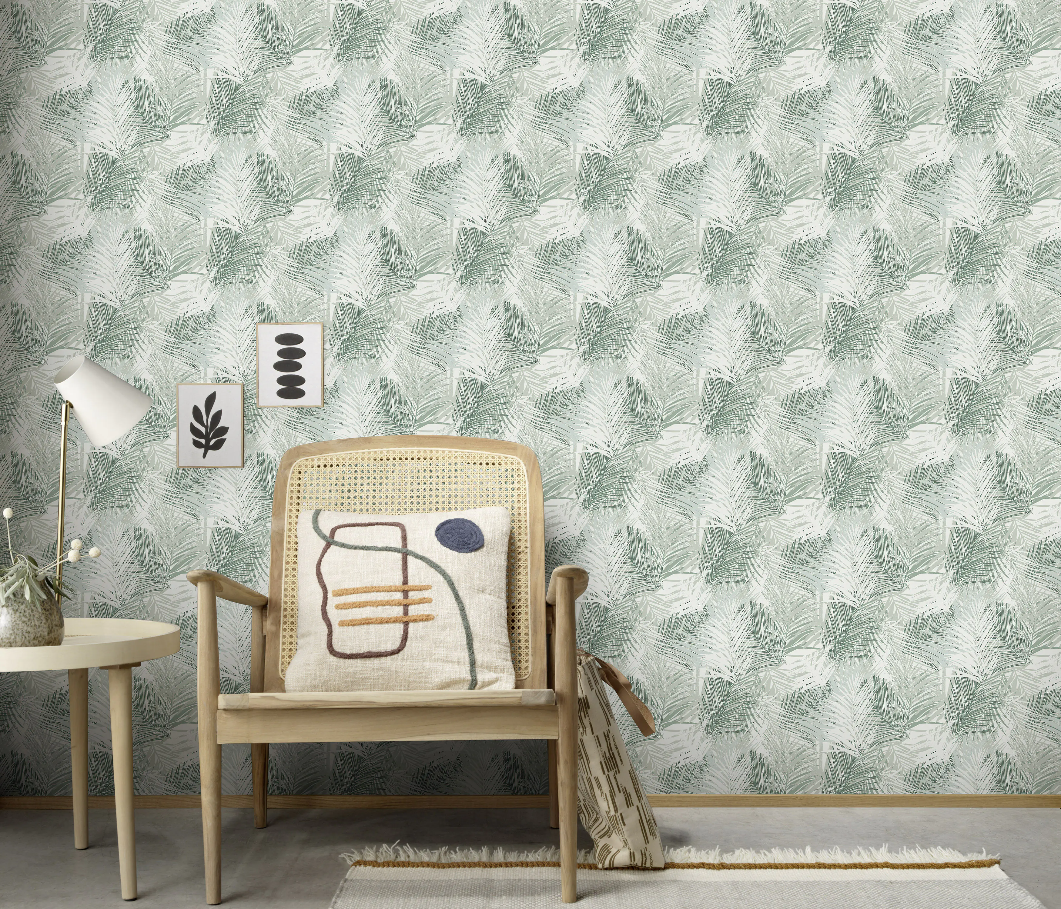 Erismann Vliestapete Floral grün/weiß 10,05 x 0,53 m