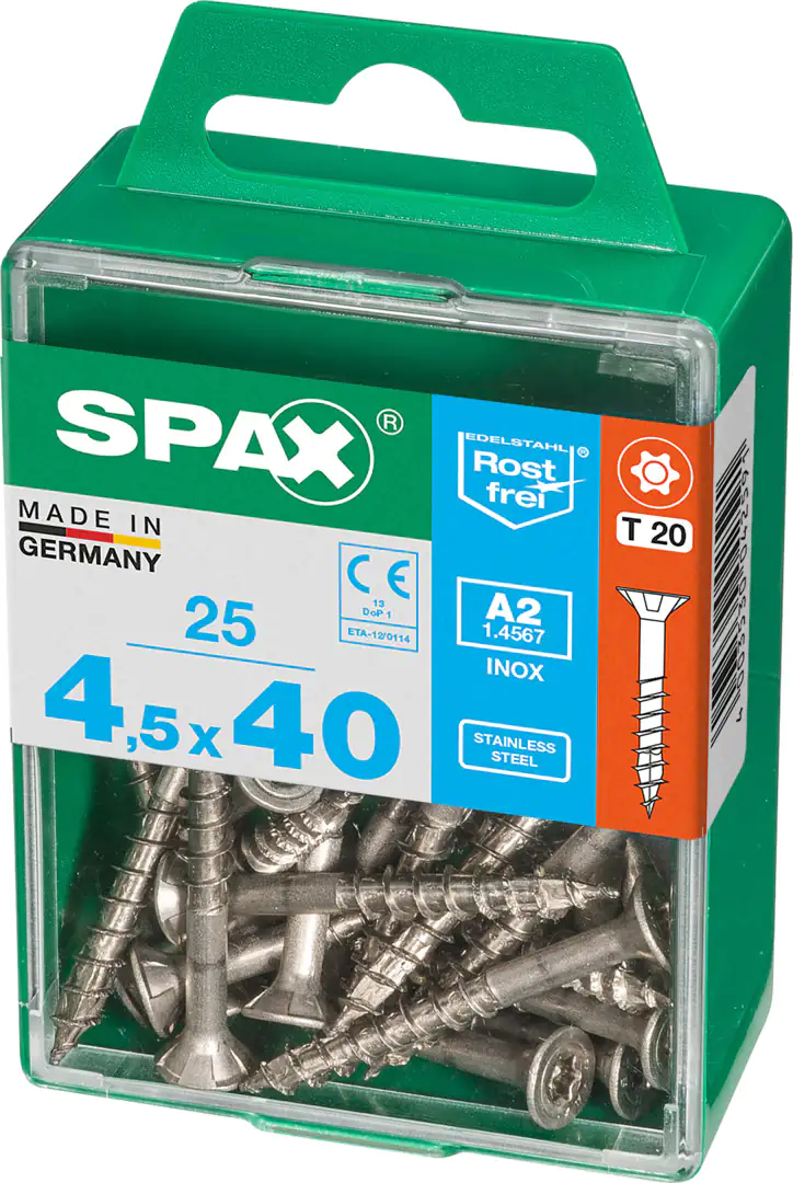 Spax Universalschrauben 4.5 x 40 mm TX 20 - 25 Stk.