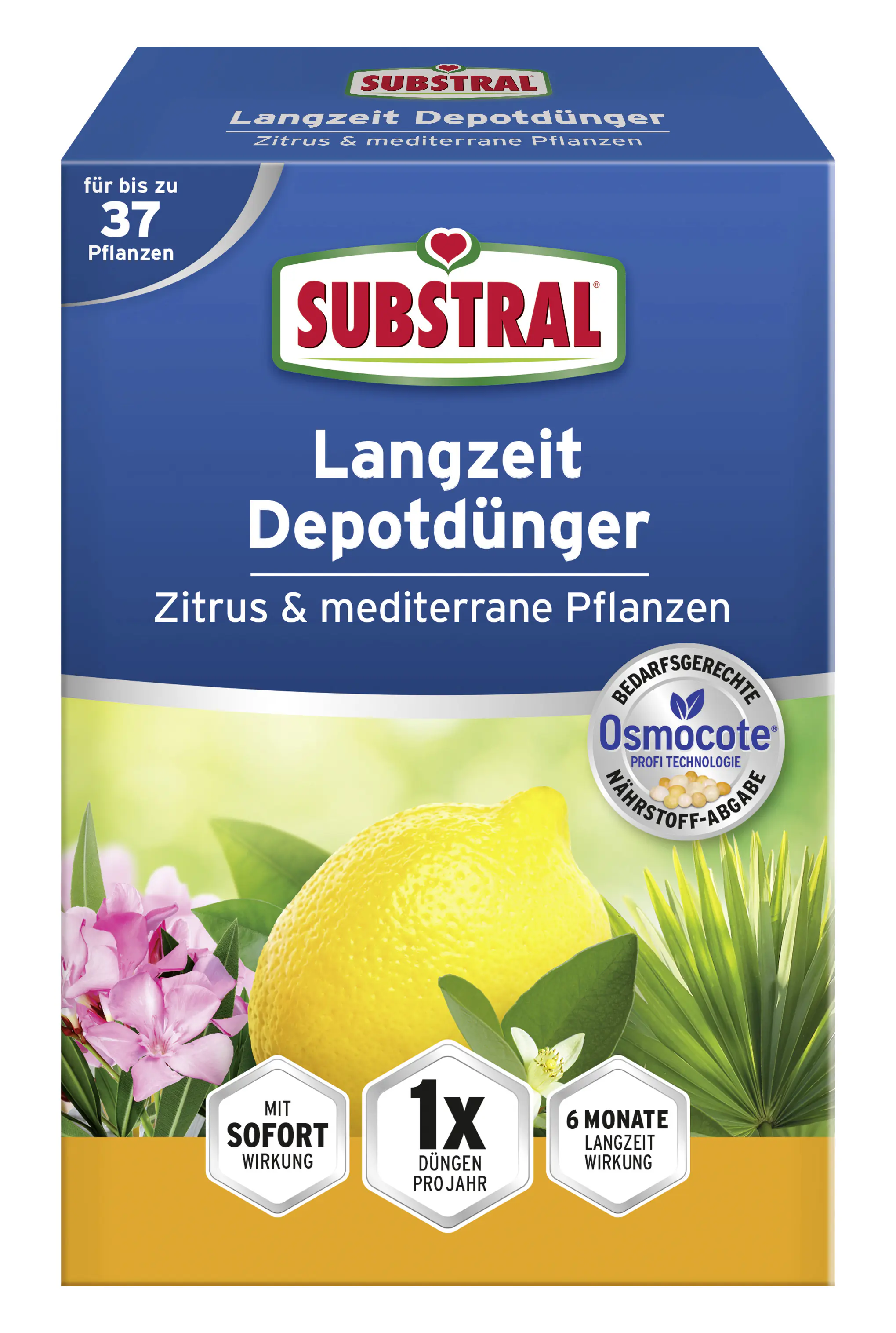 Substral Langzeit Depotdünger Zitrus & mediterrane Pflanzen 750 g Substral Langzeit Depotdünger Zitrus & mediterrane Pflanzen 750 g