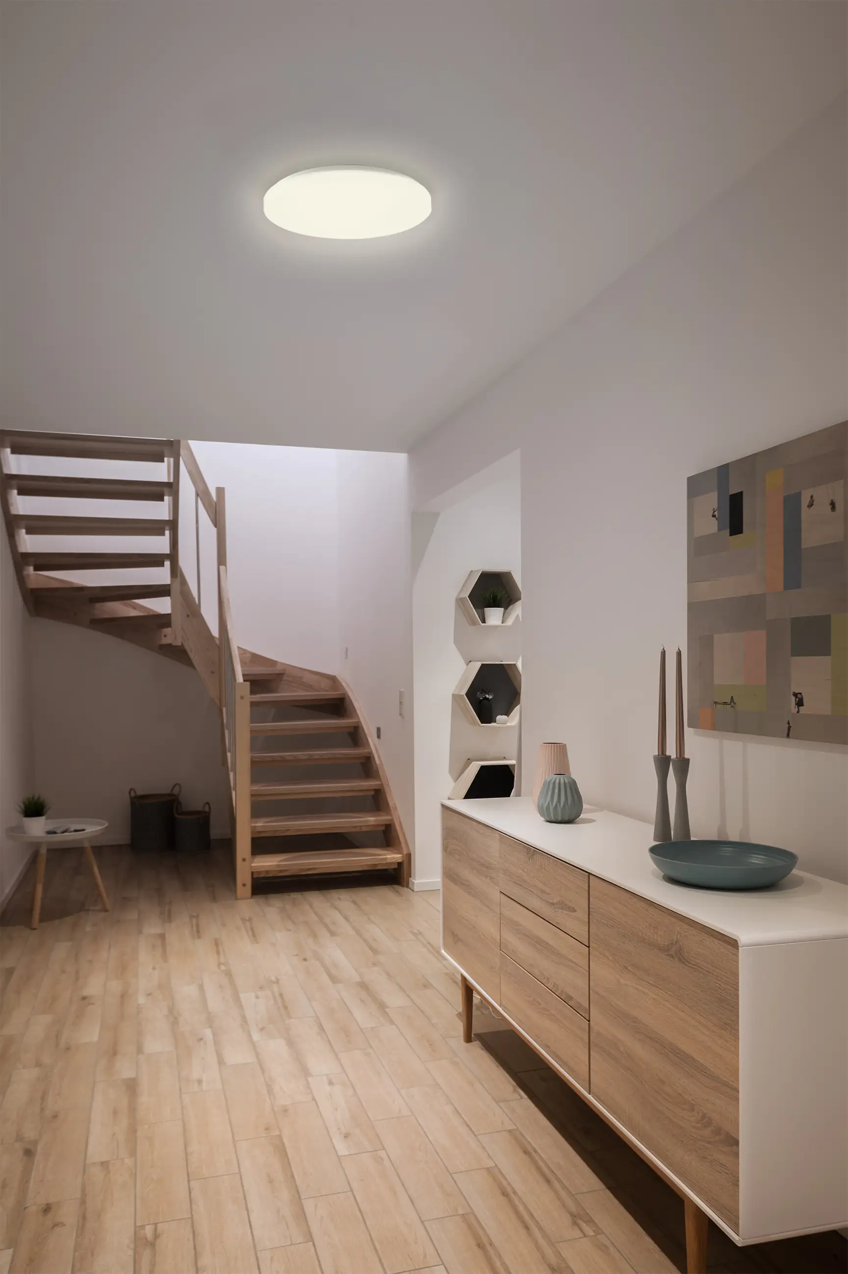 Müller Licht LED Deckenleuchte In- & Outdoor warmweiß mit Bewegungsmelder