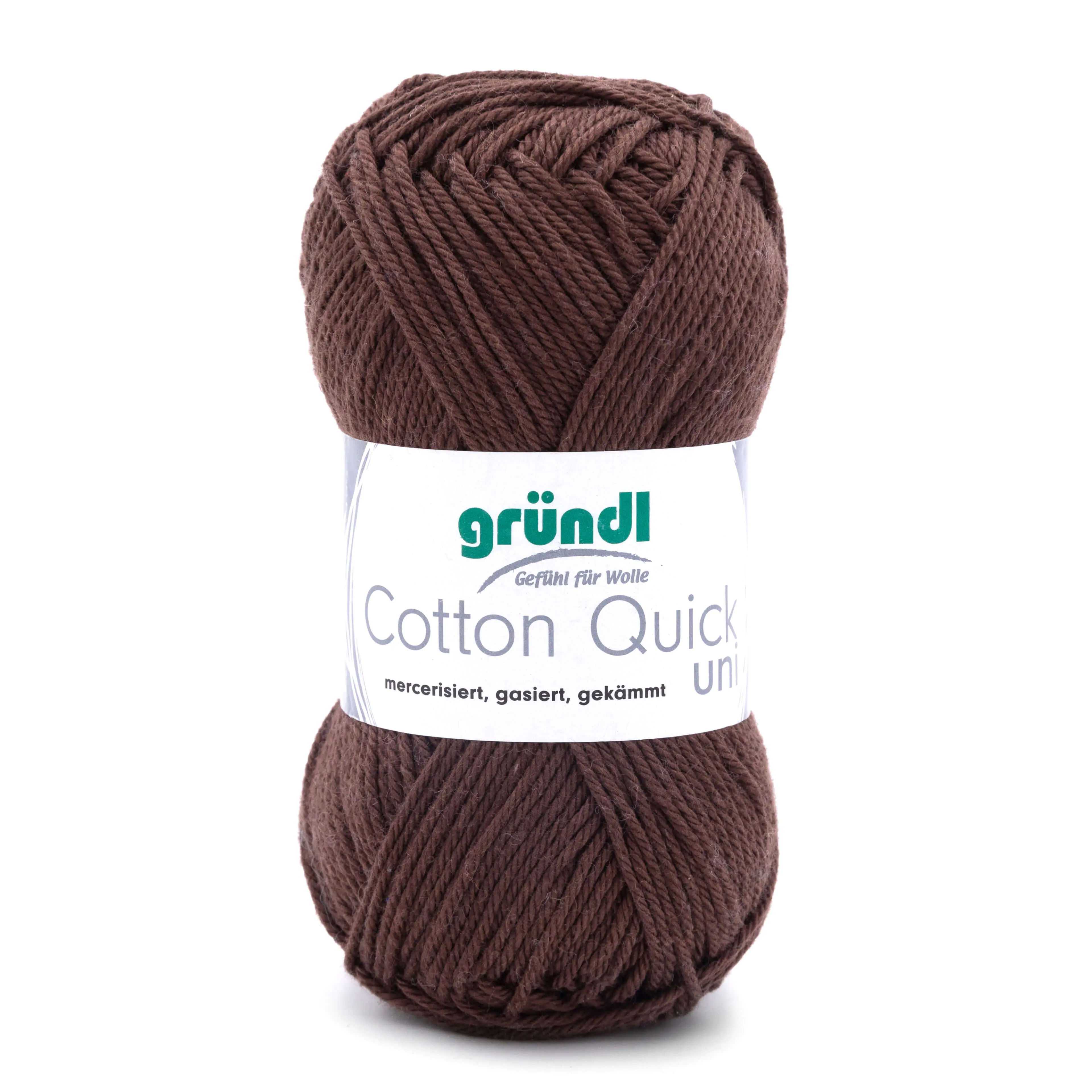4036014132488 Gründl Wolle Cotton Quick 50 g uni schokolade