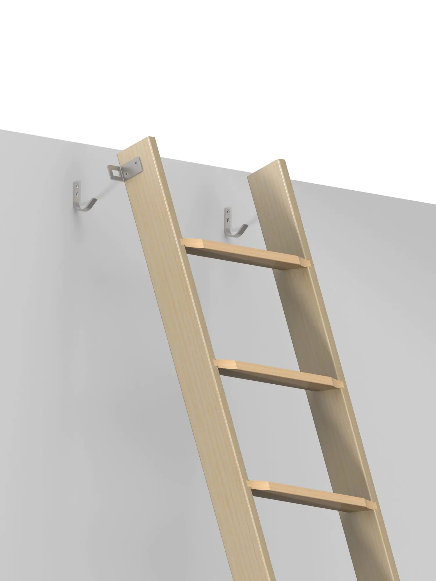 4002605301274_1 Dolle Hochbettleiter mit 10 Stufen mit Buche-Stufen