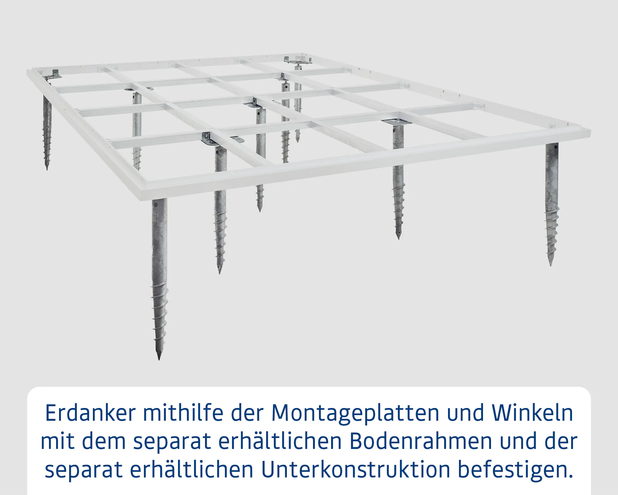 EcoStar Schraubfundament mit 13 Schrauben EcoStar Schraubfundament mit 13 Schrauben