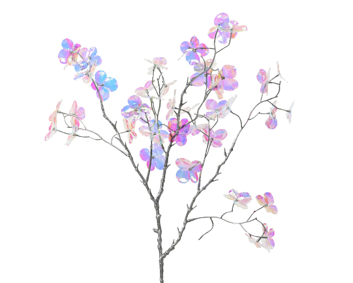 Kaemingk Dekozweig Kunststoff iris / transparent Kaemingk Dekozweig Kunststoff iris / transparent