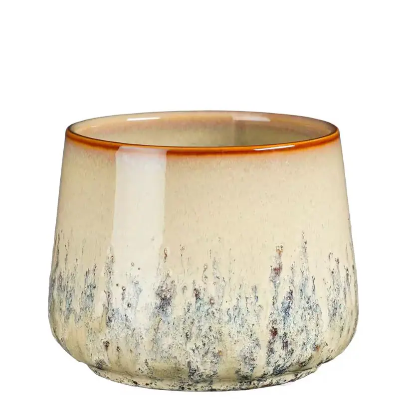 Mica Decorations Topf Mylo ceramic 11 x 13,5 cm beige