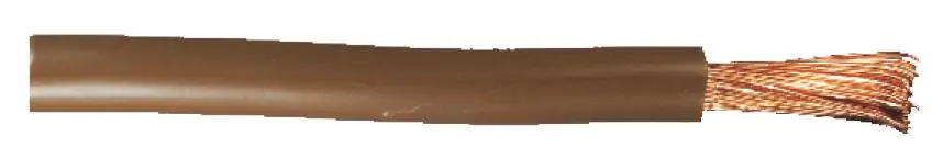 PVC-Aderleitung H07V-K 10 - 1 Meter, braun PVC-Aderleitung H07V-K 10 - 1 Meter, braun