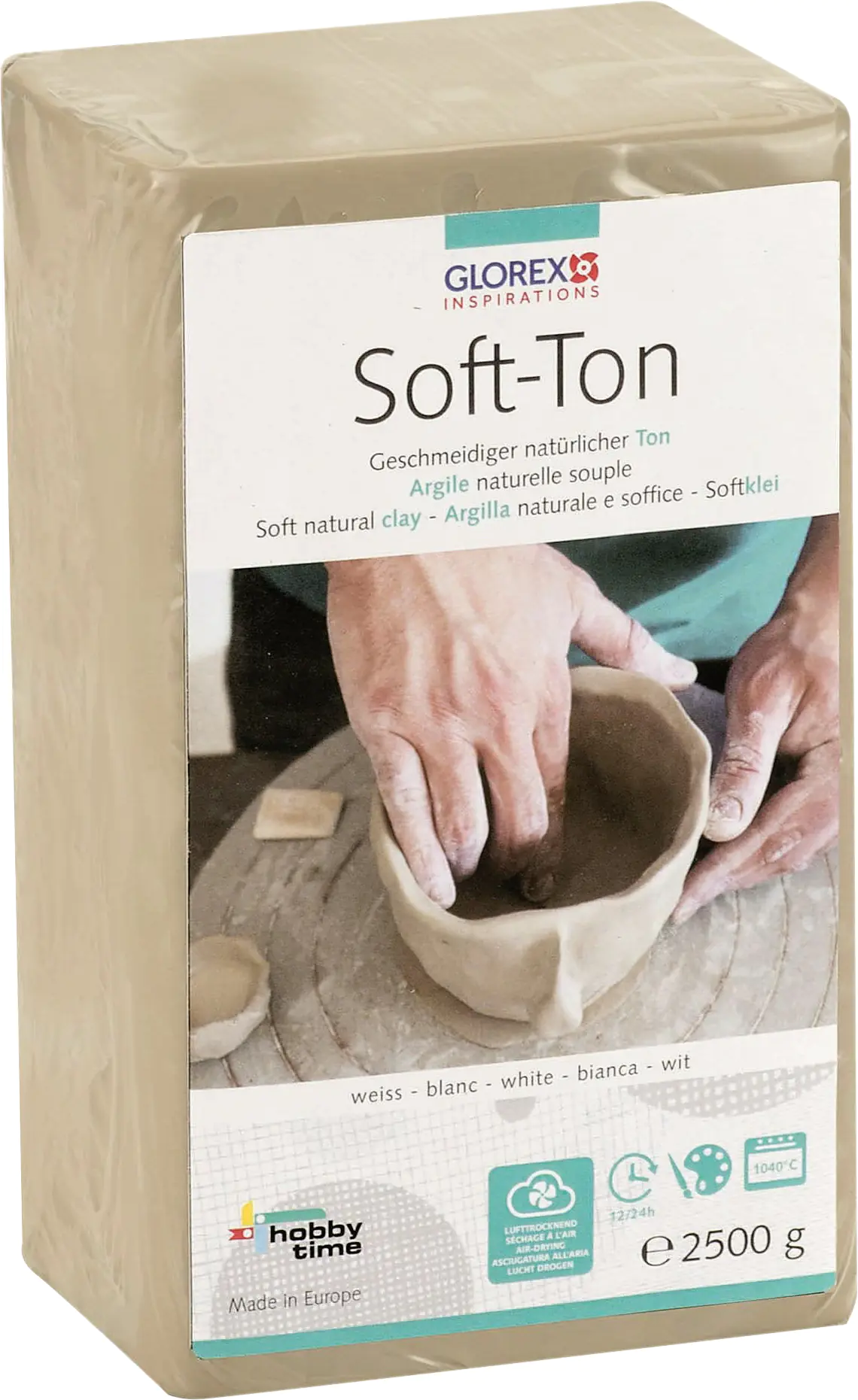 Glorex Soft-Ton weiß., 2500 g Glorex Soft-Ton weiß., 2500 g