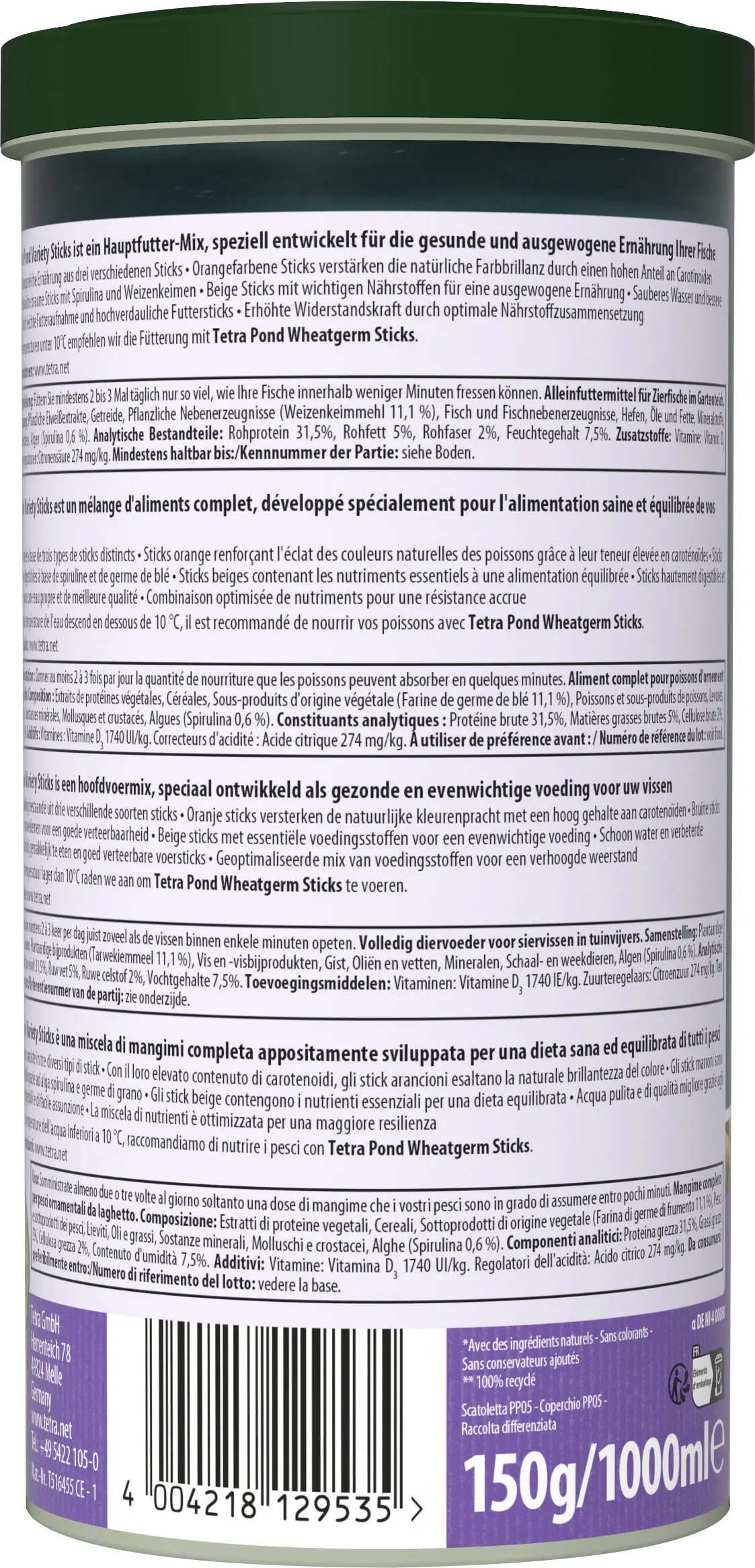 Tetra Pond Variety Teichsticks 1 L