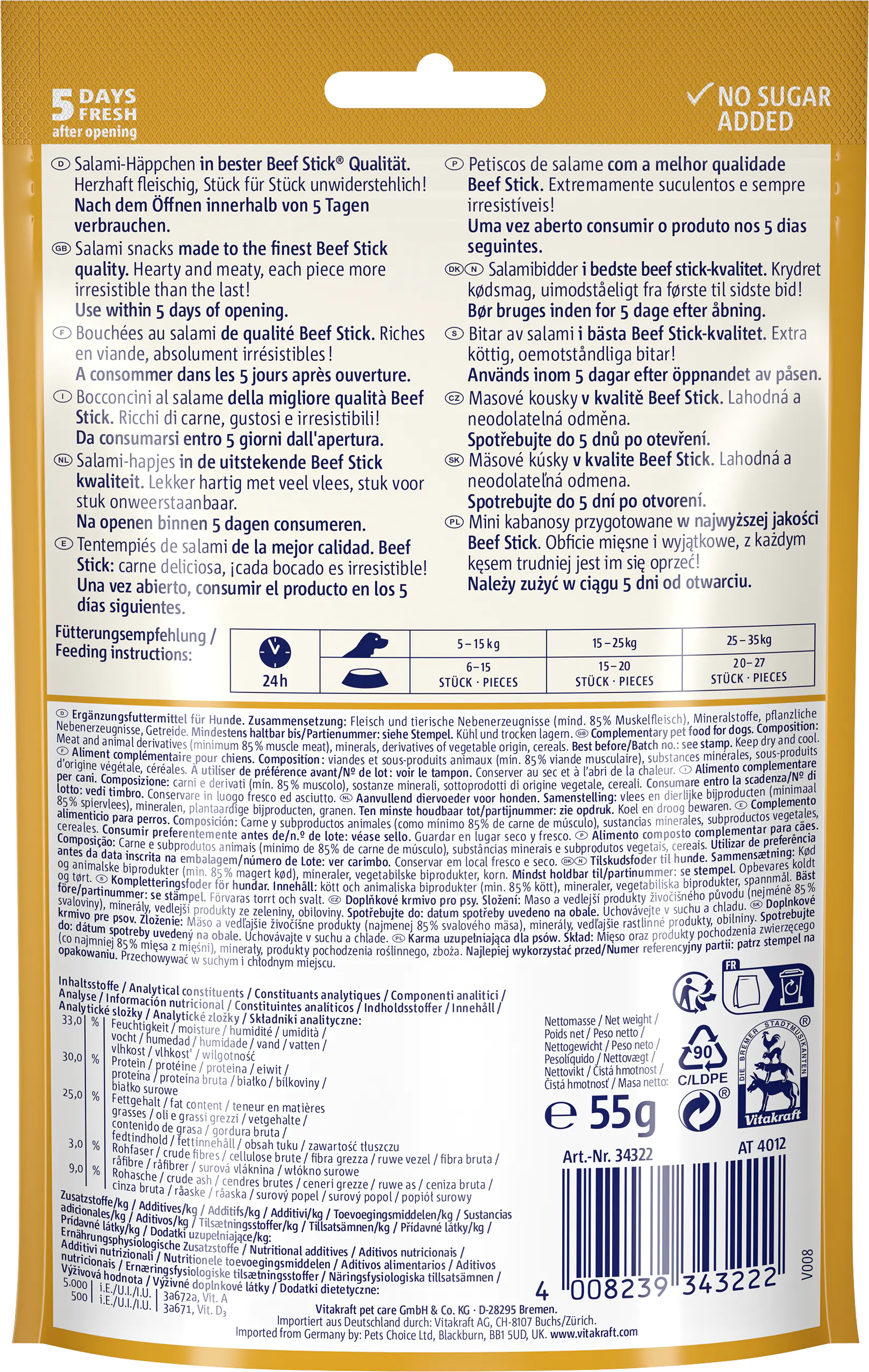Vitakraft Beef Stick® Rustico 55 g
