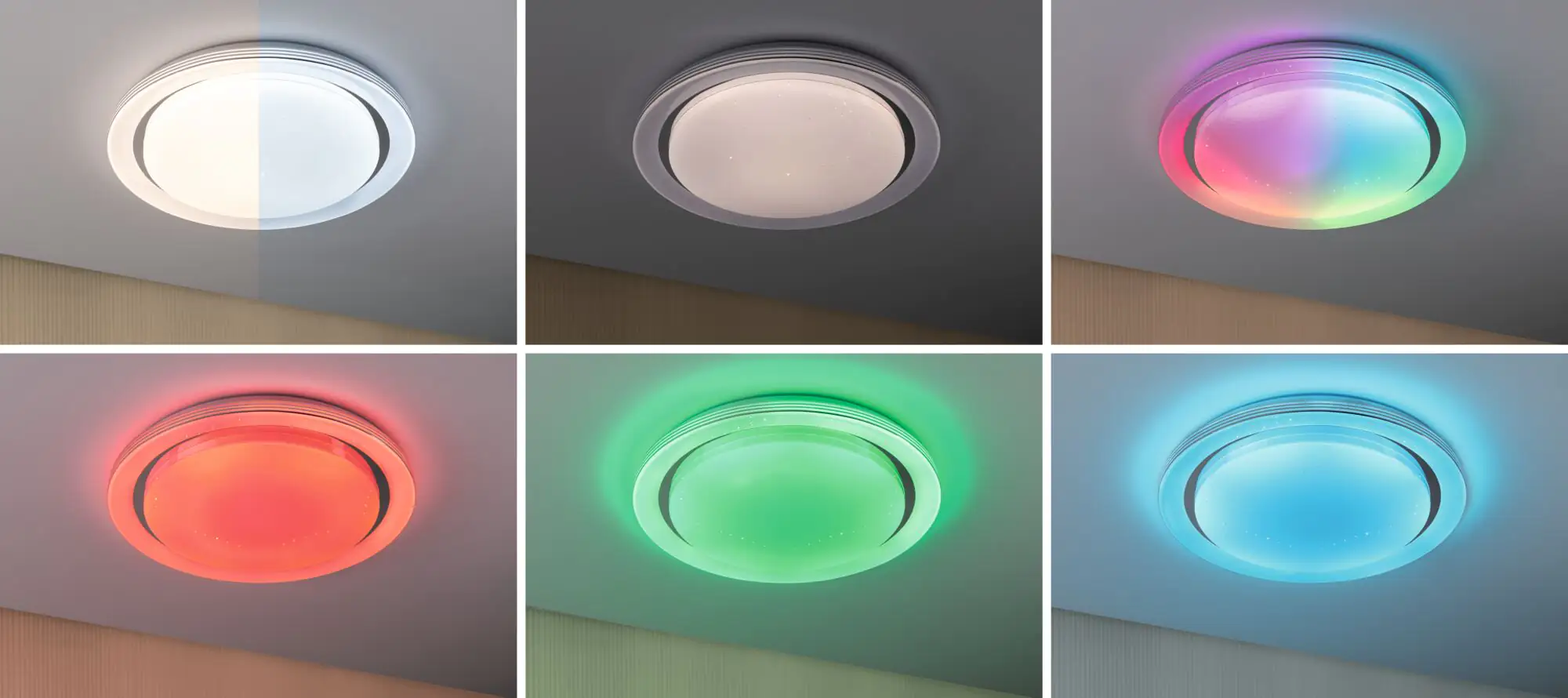 Paulmann LED Deckenleuchte Rainbow chrom weiß Ø 48,5 cm RGBW