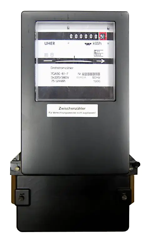 Drehstromzähler 10/30A ungeeicht, regeneriert, genullt