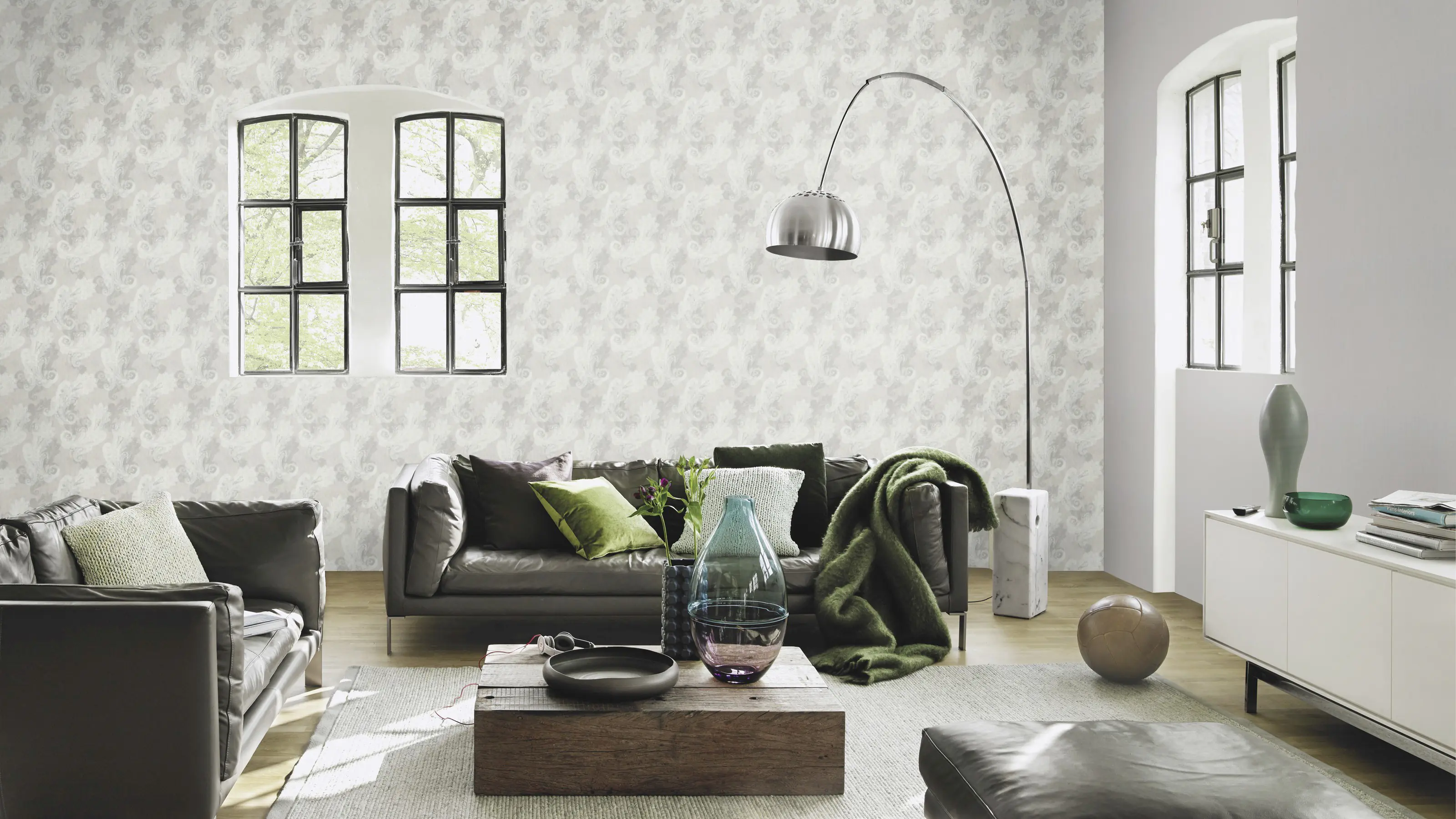 Rasch Vliestapete 746068 Grau-Dunkelgrau Uni 10,05 m x 0,53 m