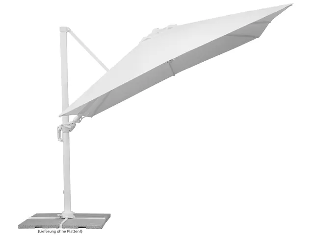 Schneider Sonnenschirm Rhodos Twist Bianco weiß, 300 x 300 cm