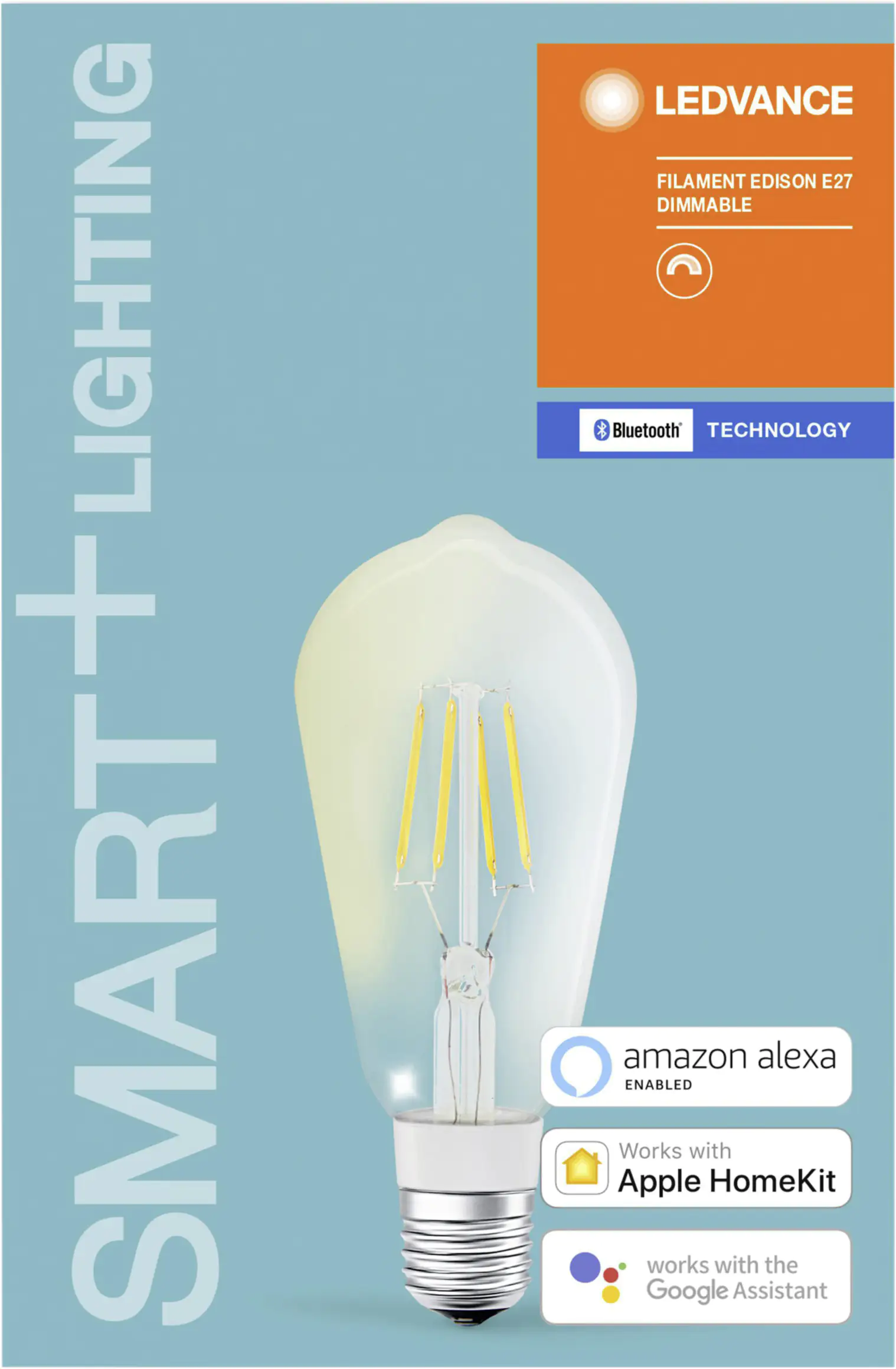 Ledvance LED Leuchtmittel Smart+ BT CLA Edison 50 Edisonform E 27 - 5,5 W