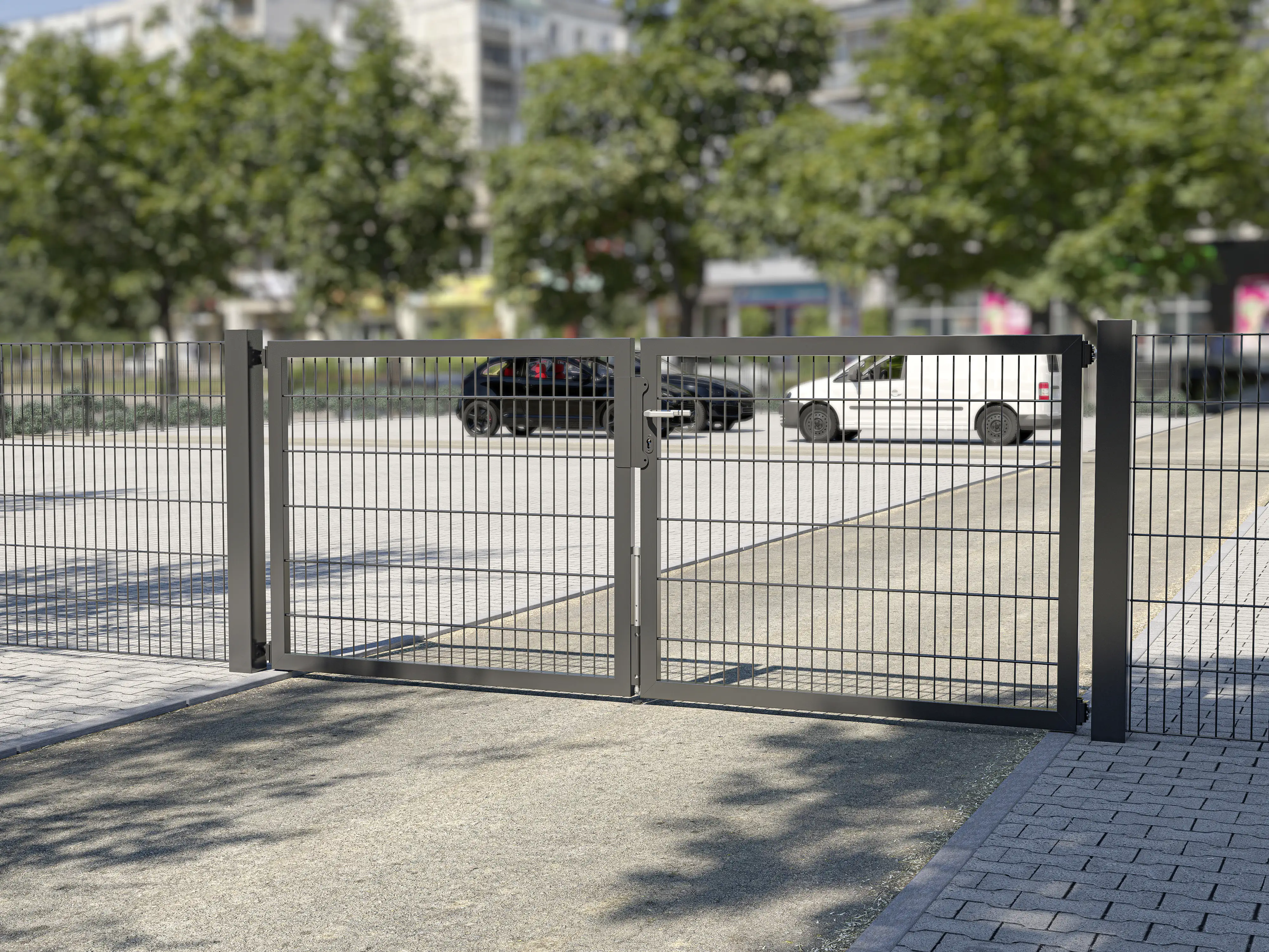 Alberts Doppeltor Flexo Plus anthrazit 300 x 140 cm