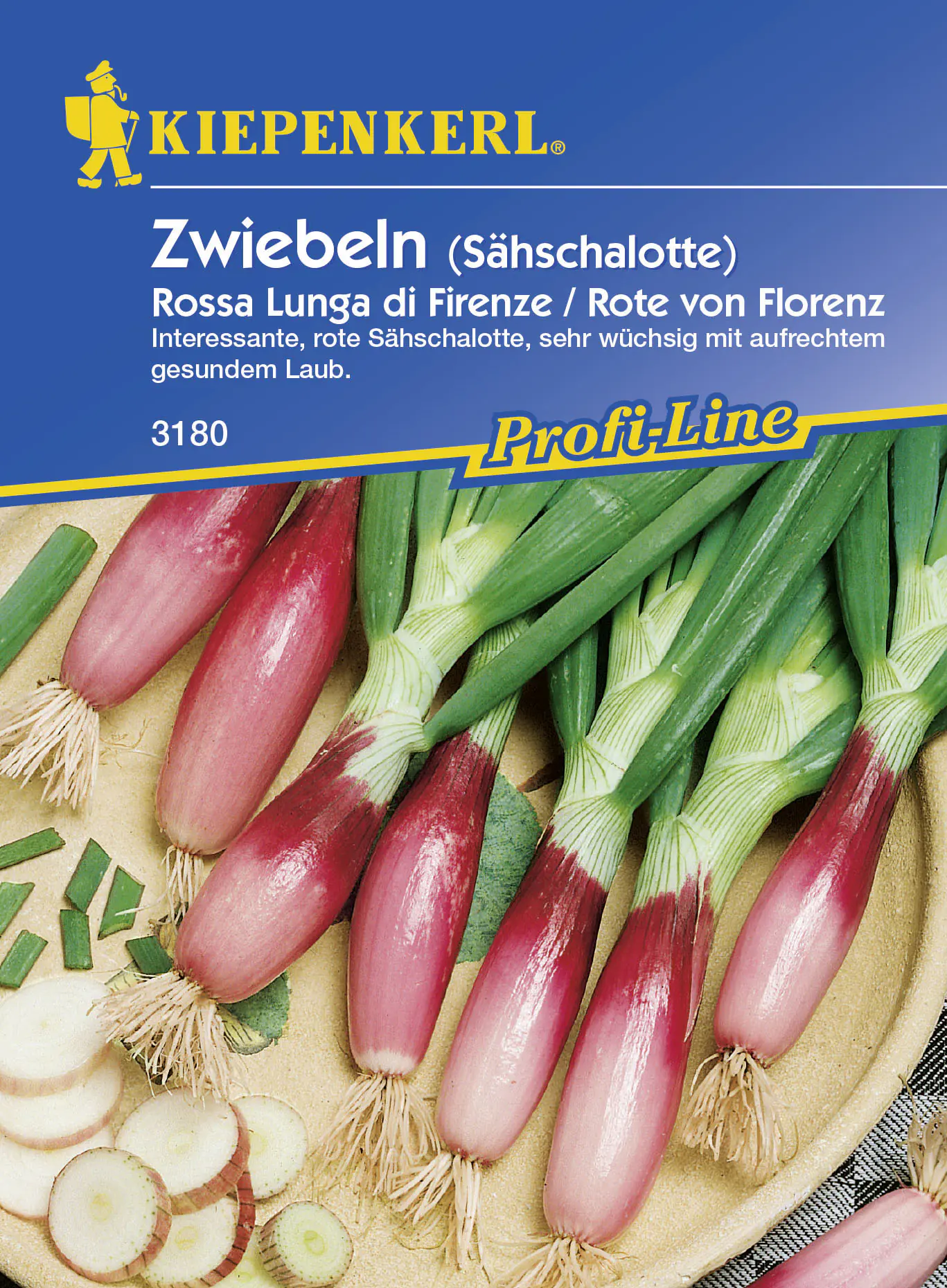 Kiepenkerl Lauchzwiebel Rossa Lunga di Firenze Rote von Florenz Allium cepa, Inhalt: ca. 3 lfd. Mete