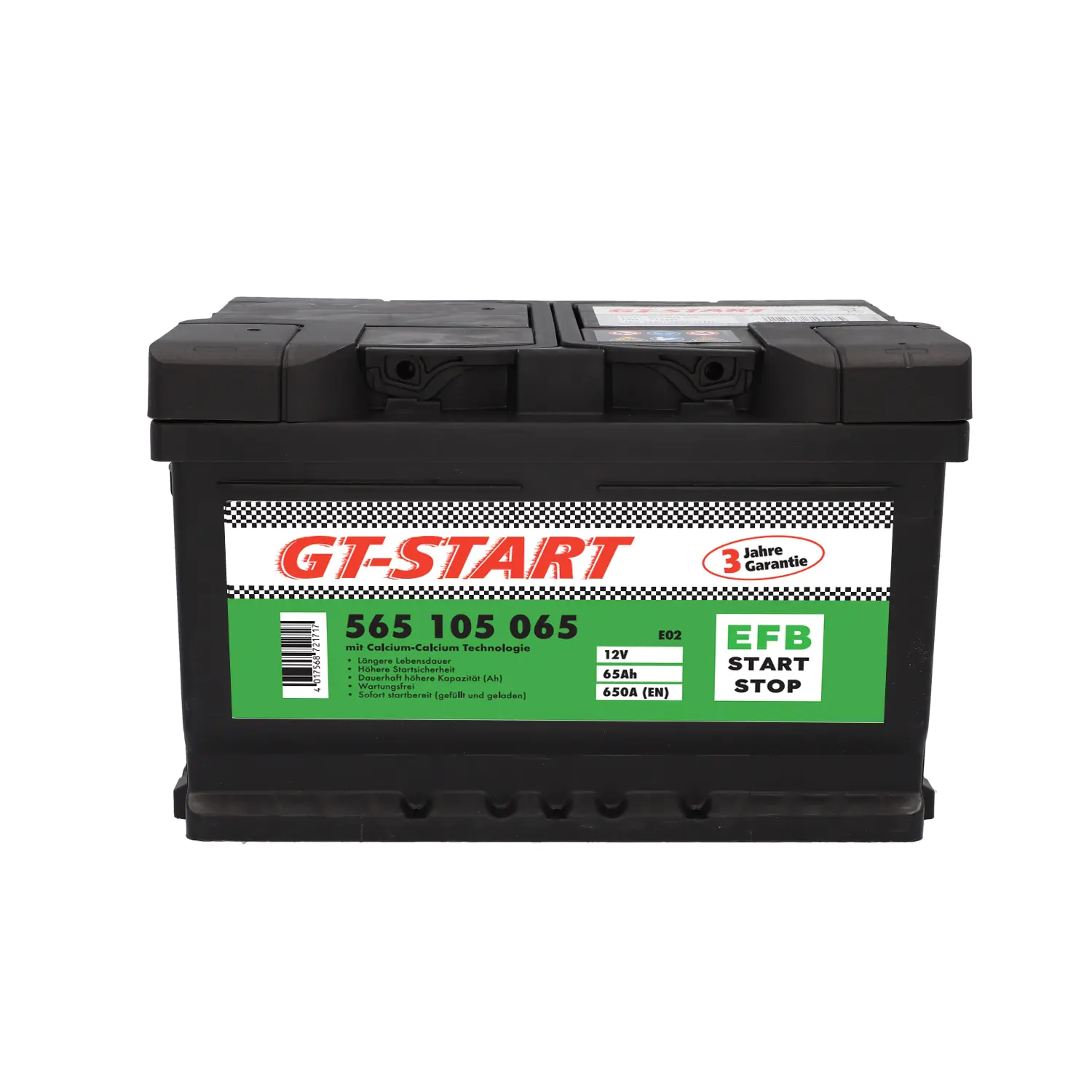 GT-Start Starterbatterie EFB 65Ah 650A 
