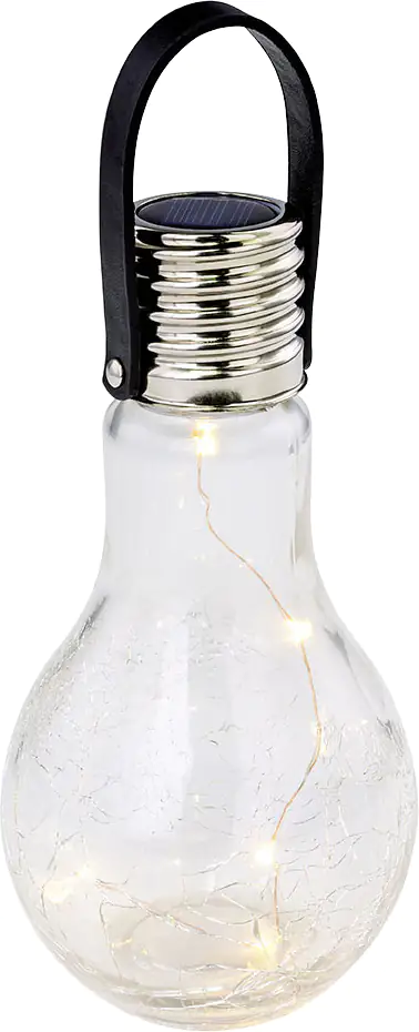 Globo LED Solarleuchte klar