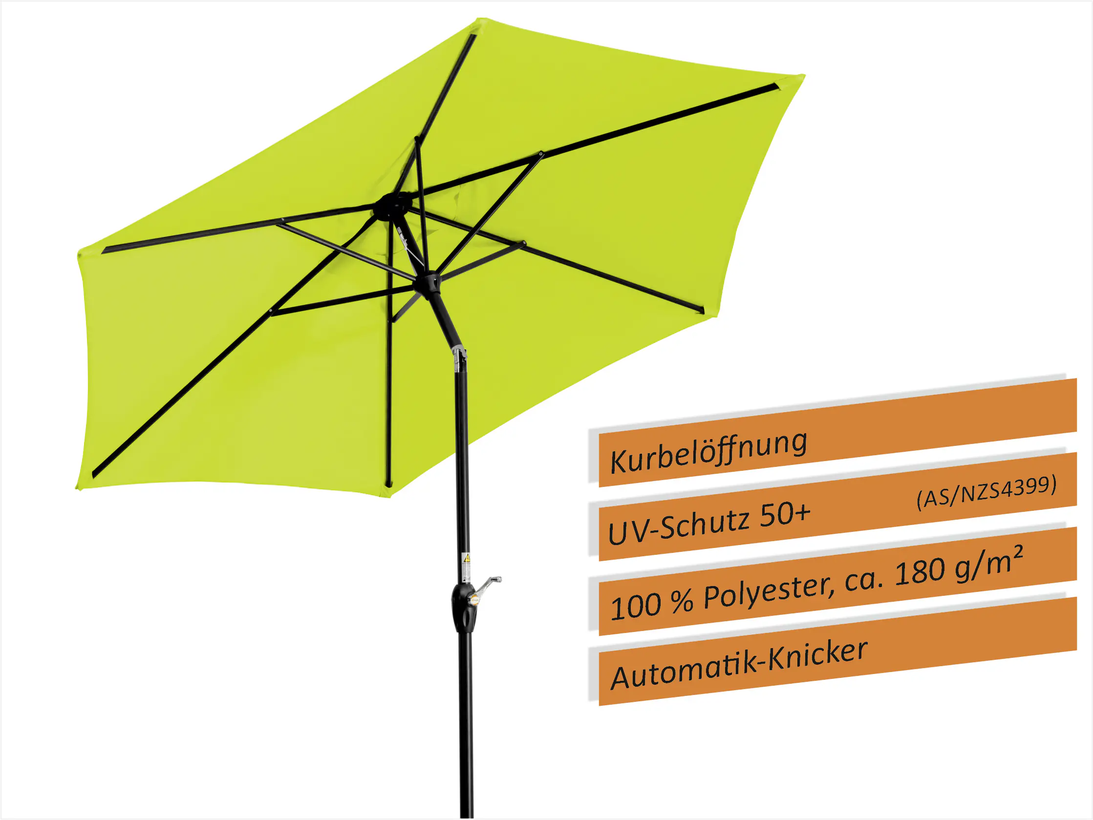 Schneider Sonnenschirm Bilbao apfelgrün Ø 220 cm