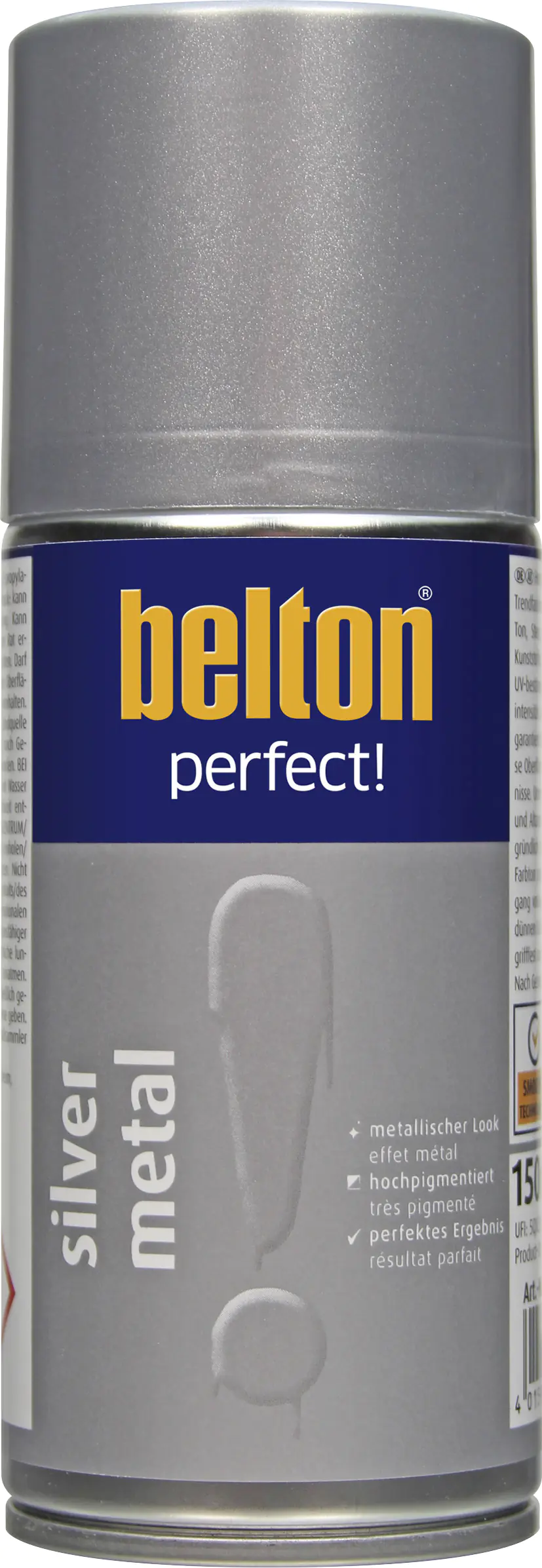 Belton perfect Lackspray 150 ml Silver metal seidenmatt Belton perfect Lackspray 150 ml Silver metal seidenmatt