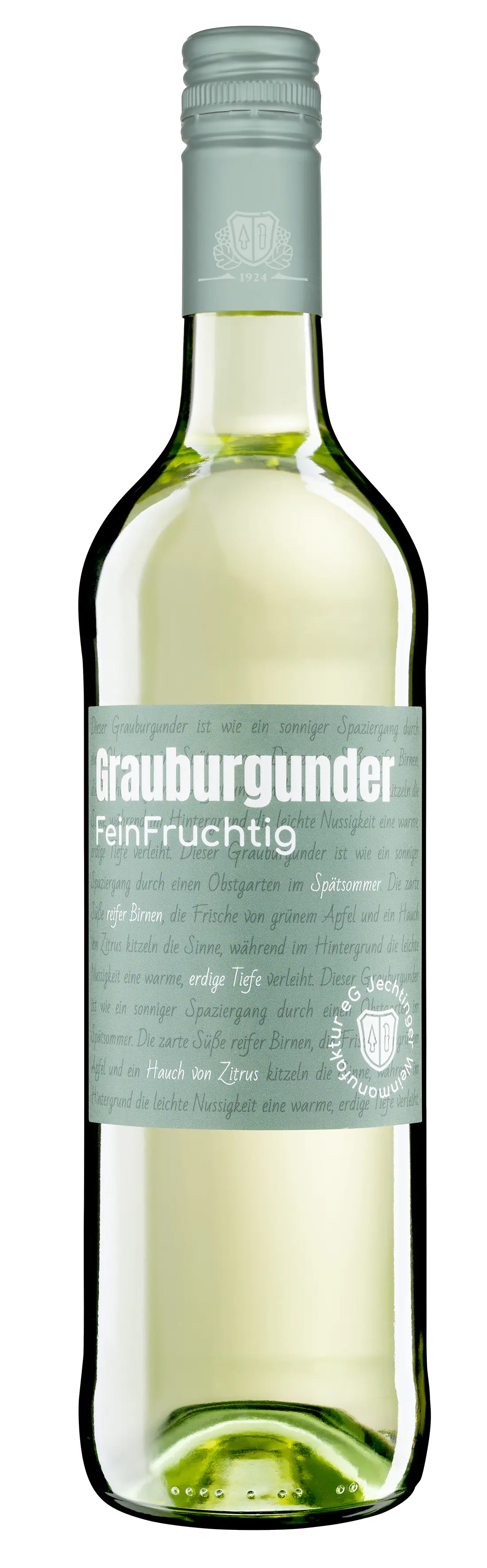 Jechtinger FeinFruchtig Weißwein Grauburgunder lieblich 0,75 l