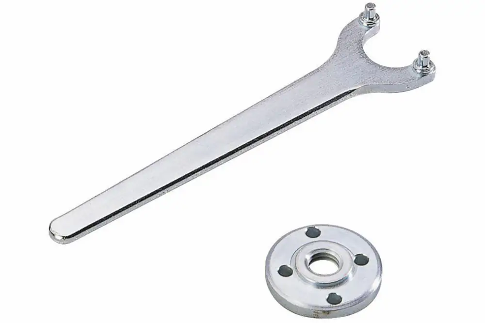 Wolfcraft Flanschschlüssel M 14 mit Flanschmutter gerade 35 mm