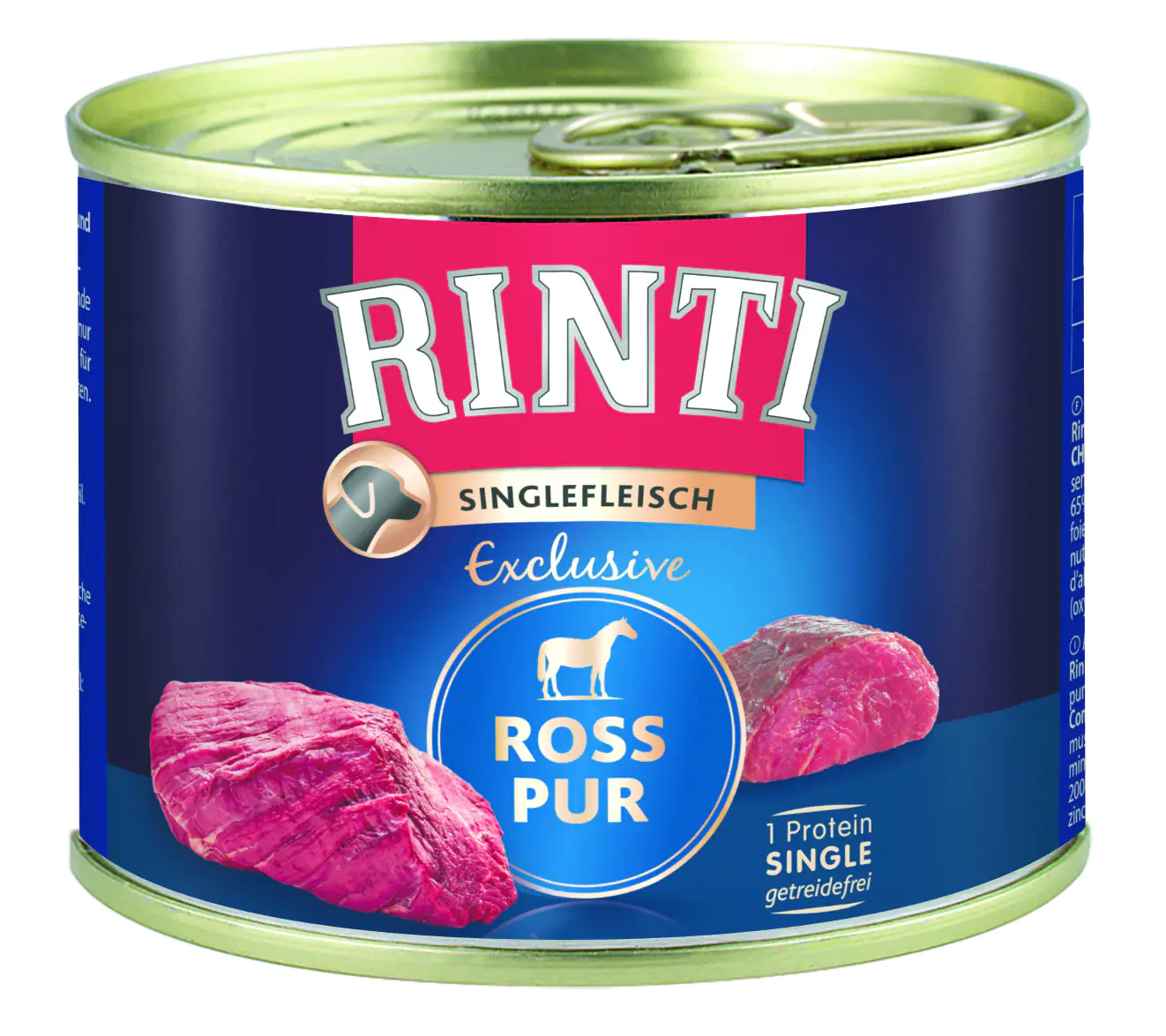 Rinti Singlefleisch Exclusive Hundenassfutter Adult 185 g Ross Pur 