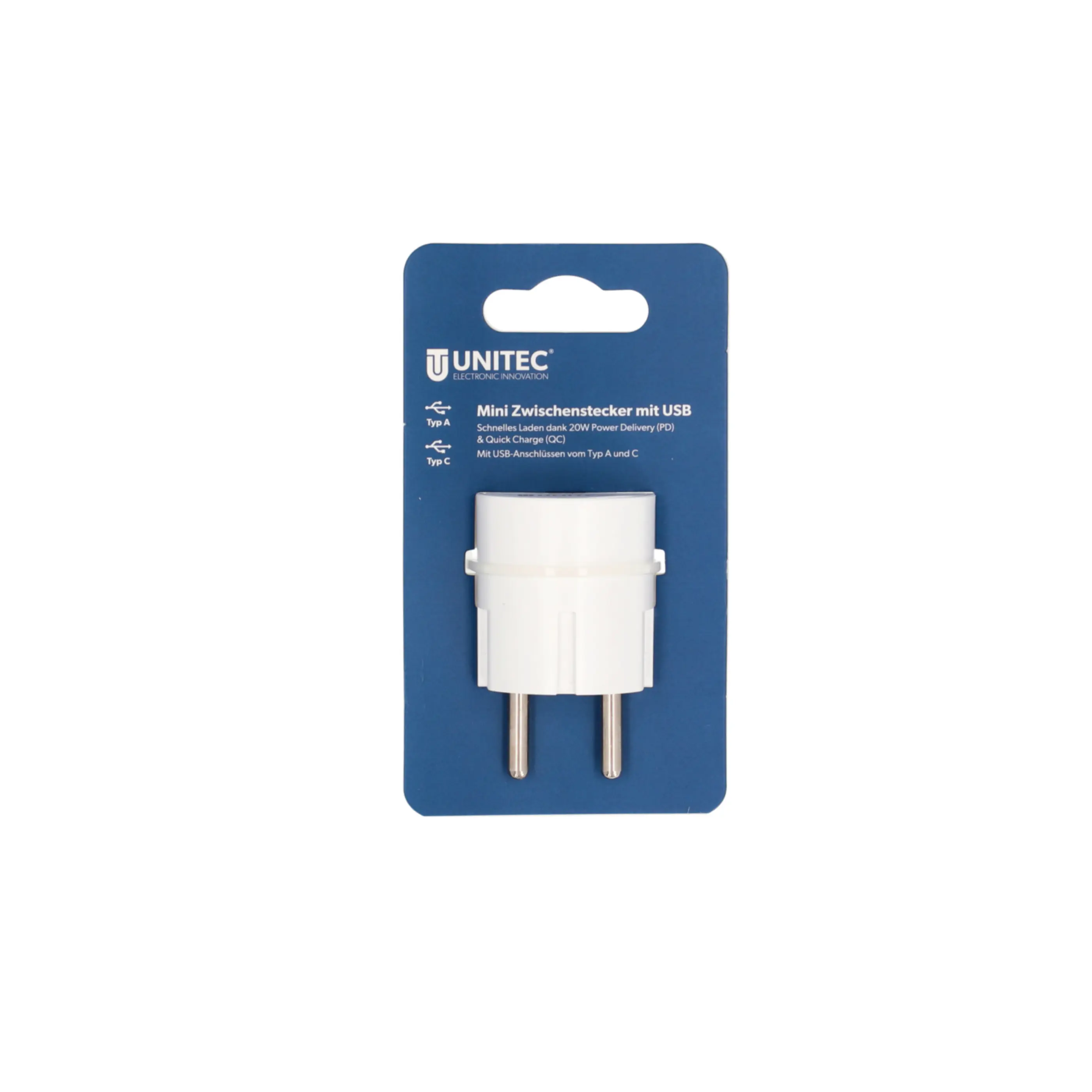 UniTec Mini USB Ladeadapter 20 W weiß