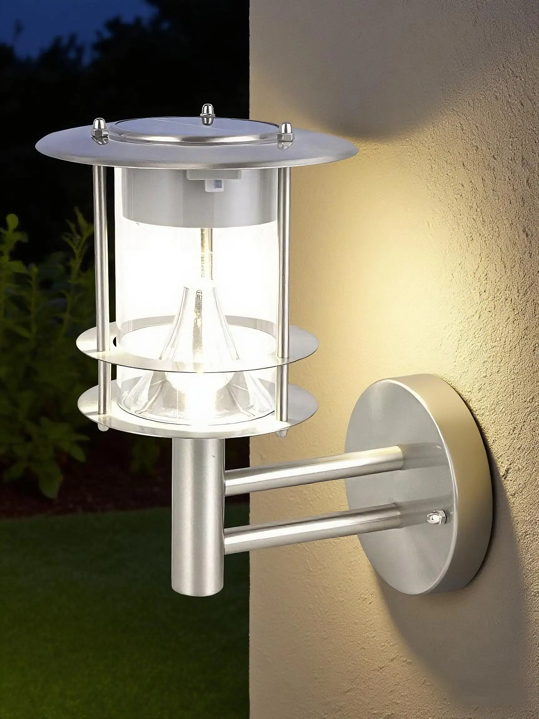 Dapo LED Solar Wandleuchte Dallas 80 cm kaltweiß