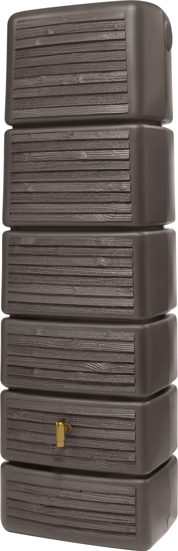 4023122198123_02 4rain Regenwasser-Wandtank Slim darkwood 330 l