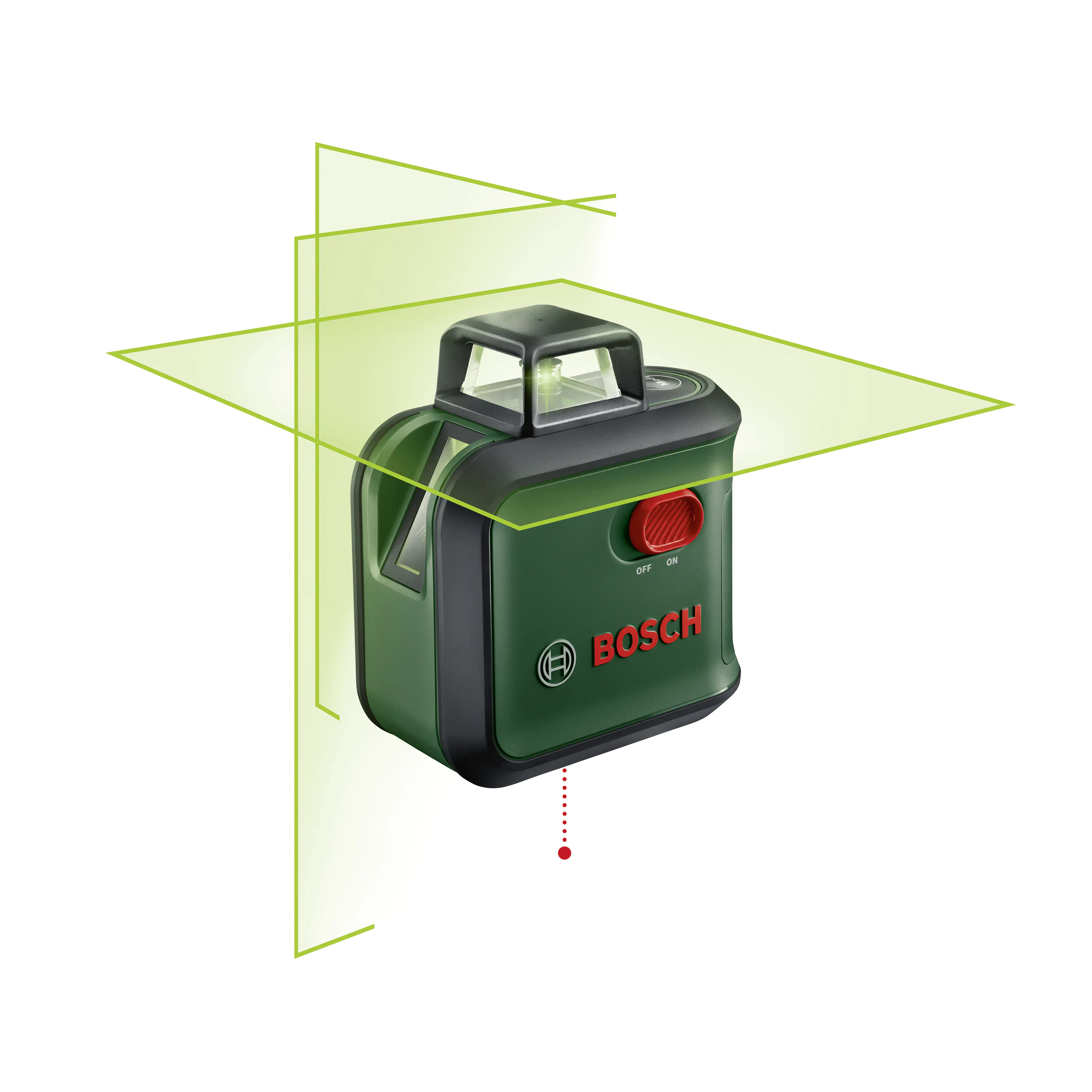 Bosch AdvancedLevel 360 Basic mit 4 x 1,5-V-LR6-(AA)-Batterien