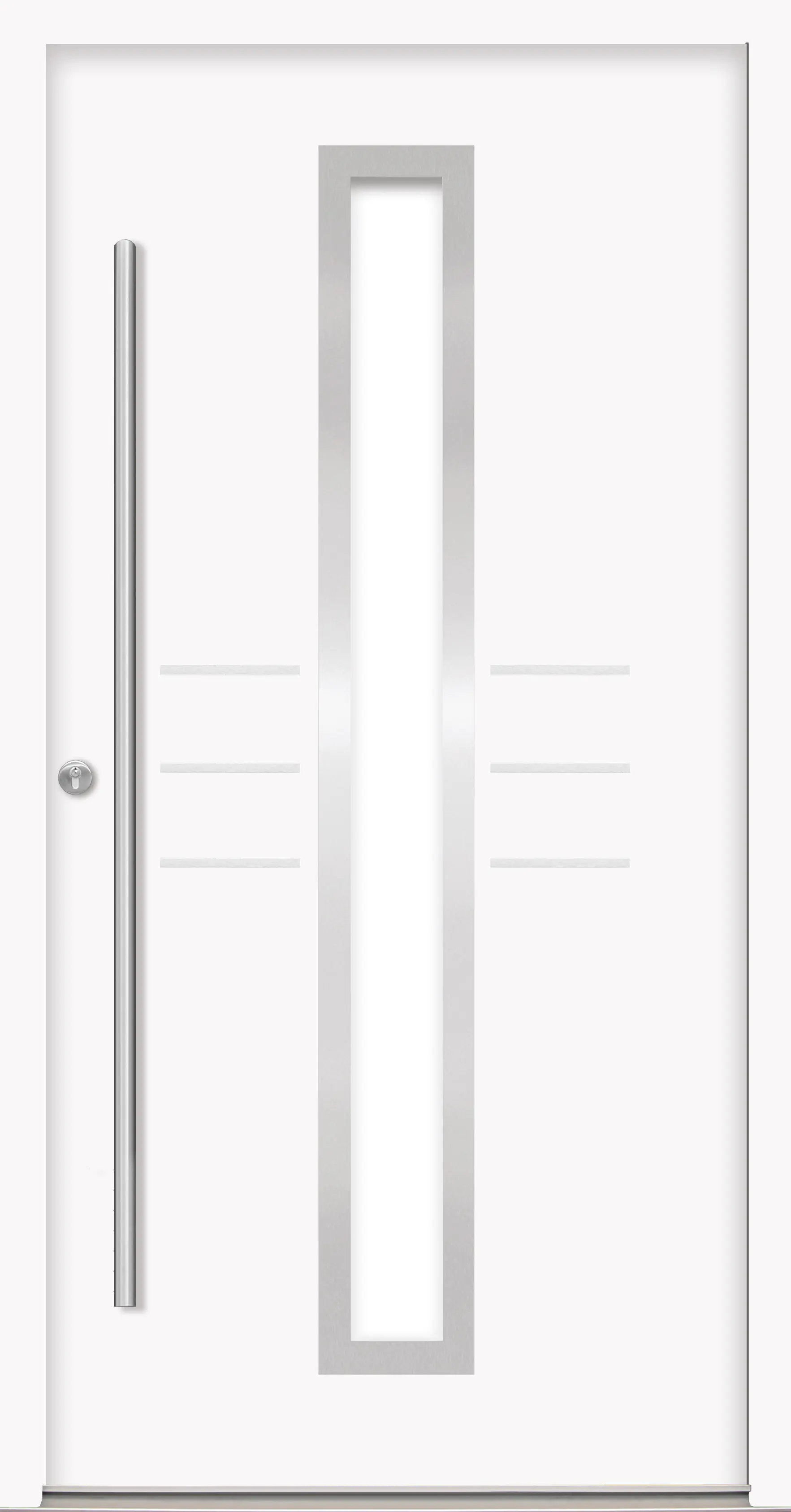 Splendoor Haustür Passivedoor Premium B07 Weiß DIN Links 110 x 210 cm