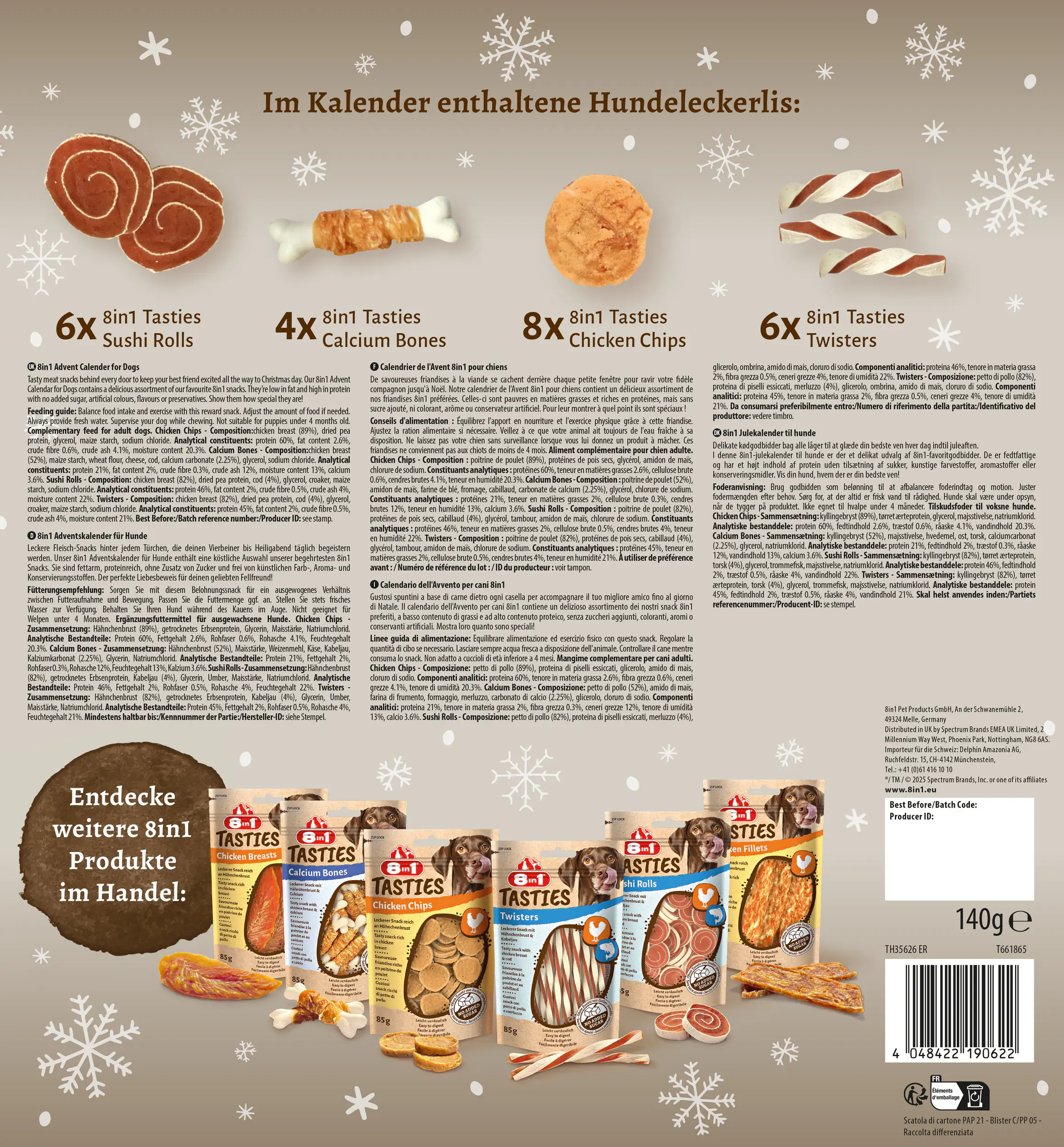 8in1 Hunde Adventskalender 2025