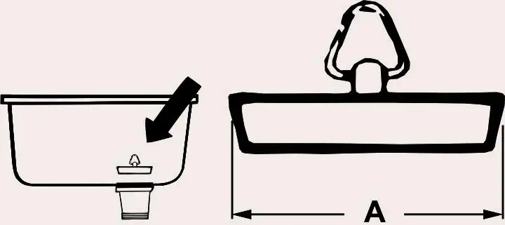 Cornat Ventilstopfen mit Dreikantbügel Ø 40,5 mm