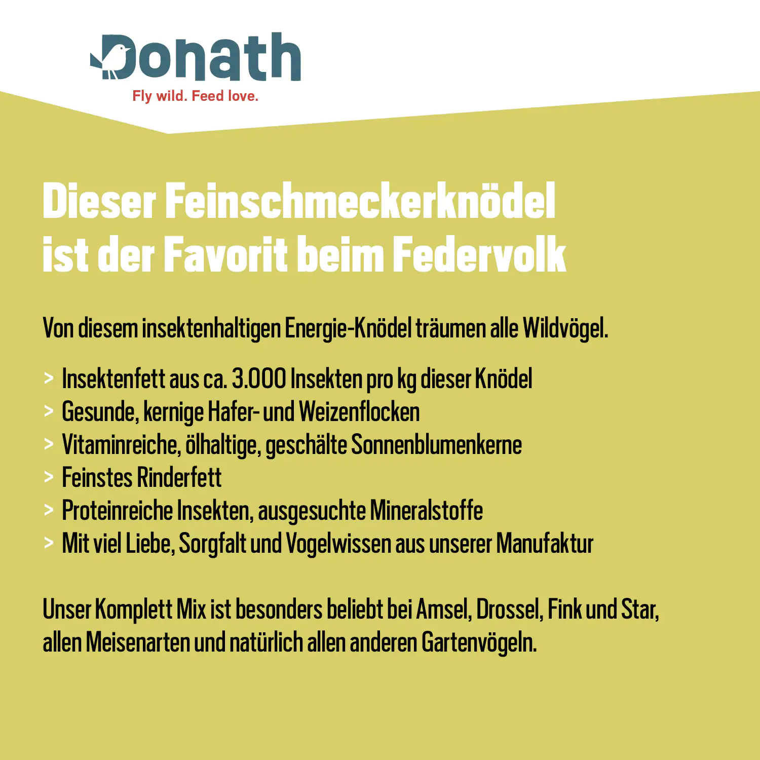 4260681740589_2833971 Donath Meisenknödel Energie-Knödel Insekten 50 Stück