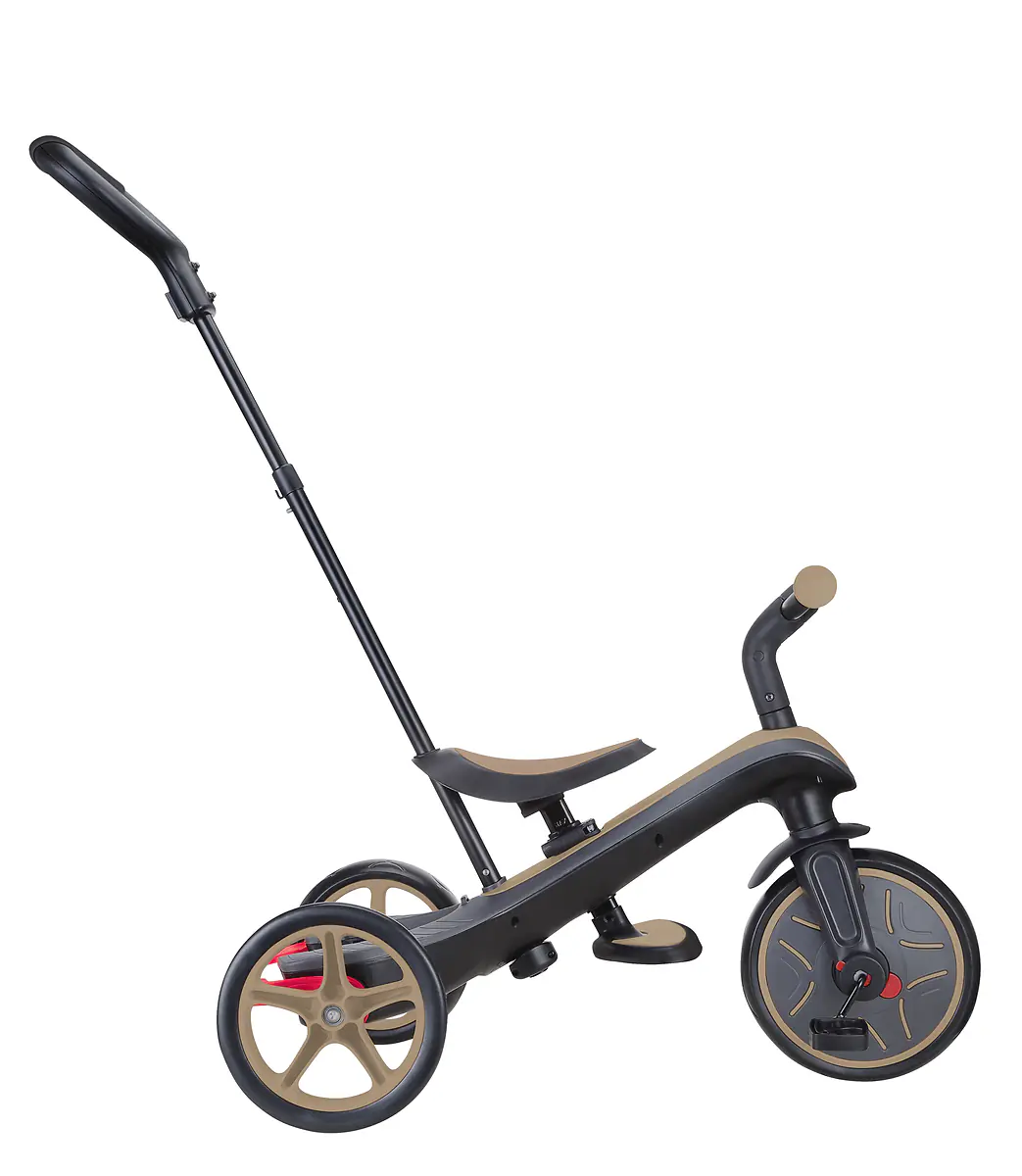 Globber Dreirad für Kinder Explorer Trike 4-in-1 schwarz/sand