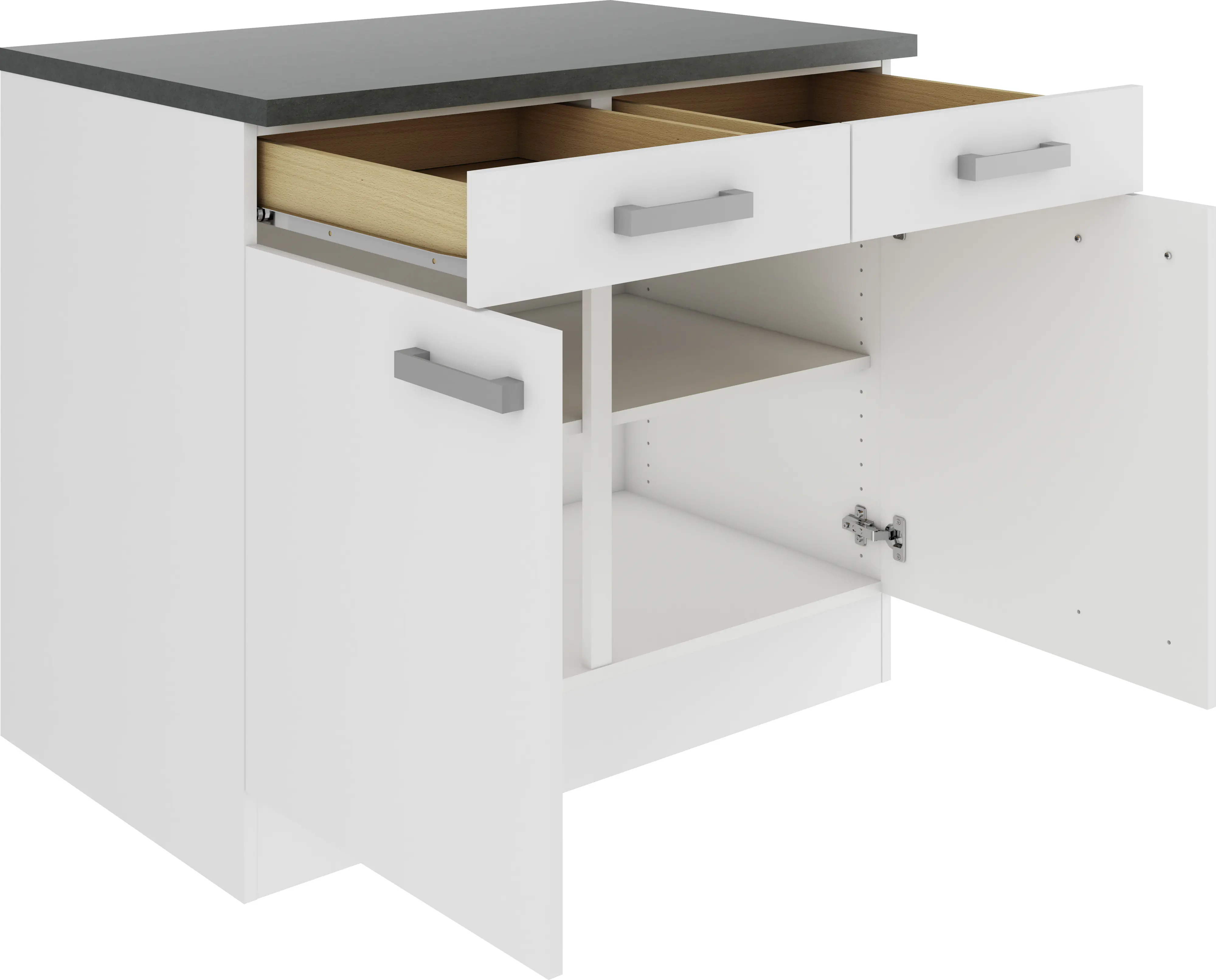 Optifit Unterschrank Oslo 214 weiß 100 cm