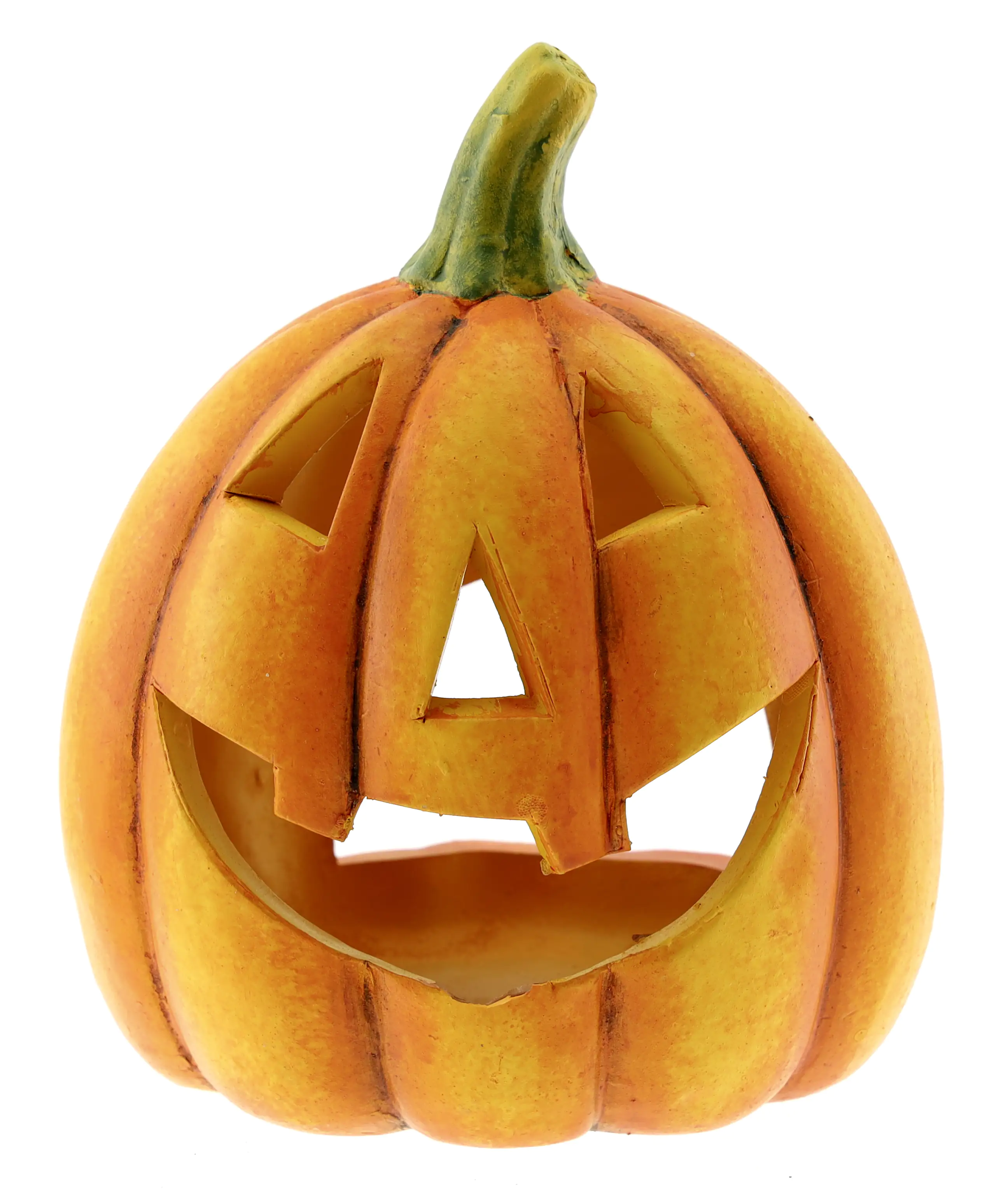 Windlicht Kürbis aus Keramik 12,5 x 14,8 cm