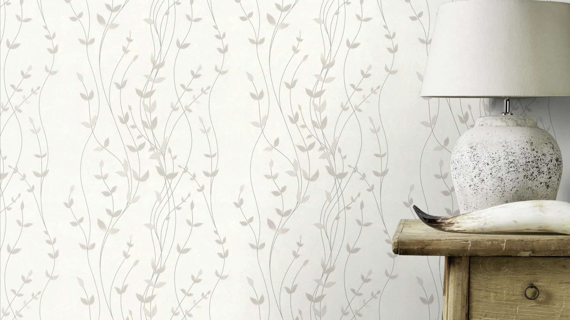 Rasch Vliestapete Selection Muster Blume creme beige 10,05 x 0,53 m