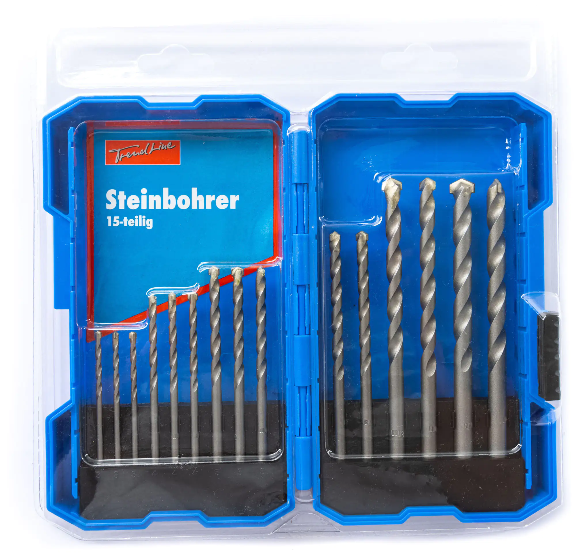 TrendLine Bohrer-Set für Beton und Stein 15-teilig Rundschaft