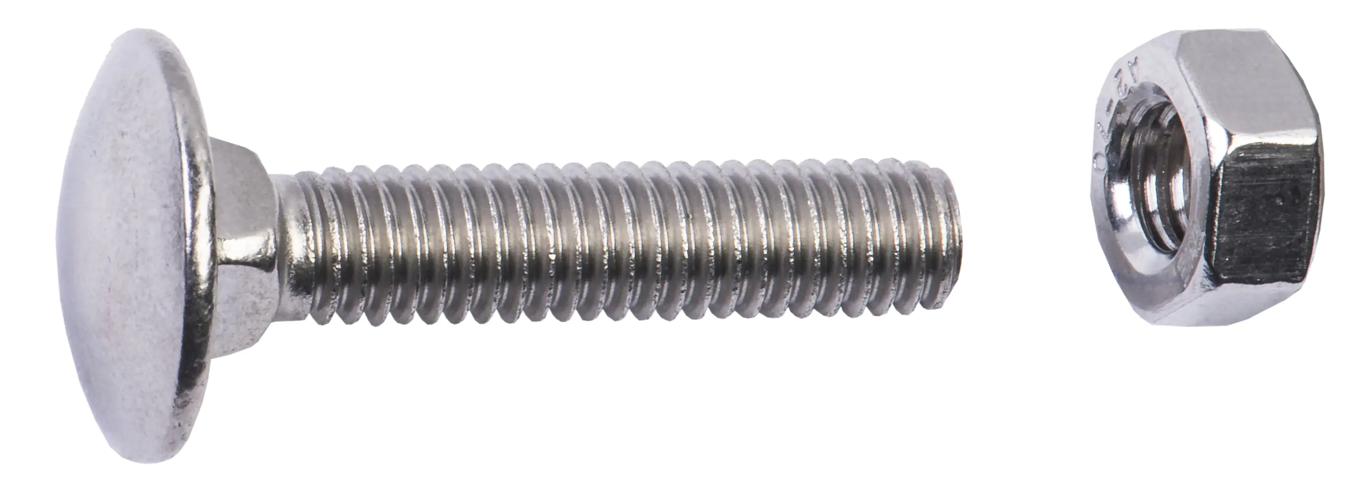 Schlossschrauben M6 x 30 mm, M6, 75 Stück, Edelstahl A2