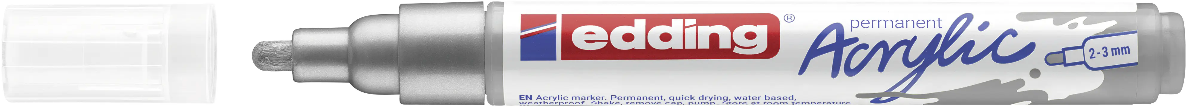 edding 5100 Acrylmarker medium silber 2 - 3 mm