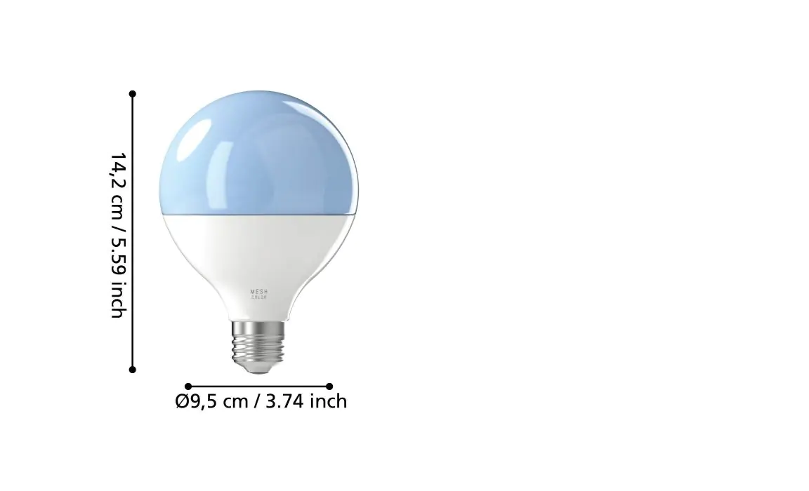 Eglo Connect LED Leuchtmittel-Z G95 RGB Globeform E27 9 W Smart connect Z